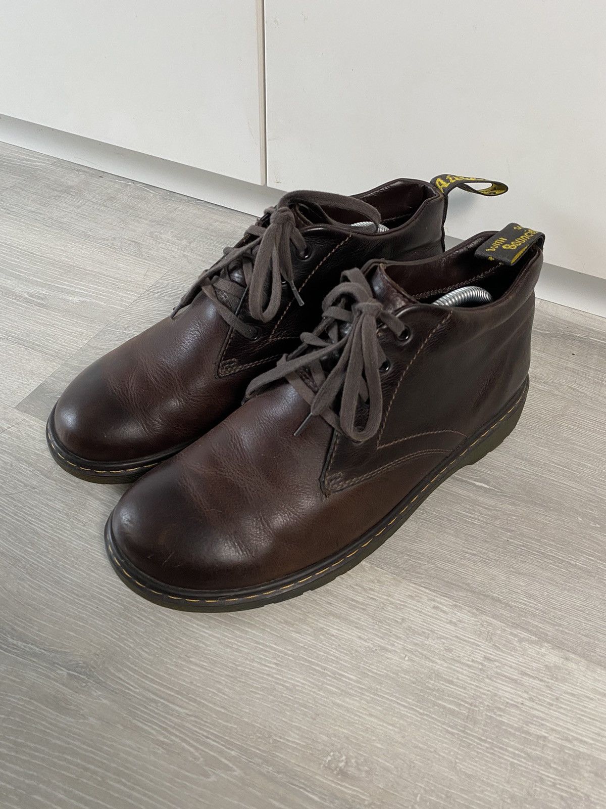 Vintage Dr. Martens barnie brown leather shoes casual vintage | Grailed