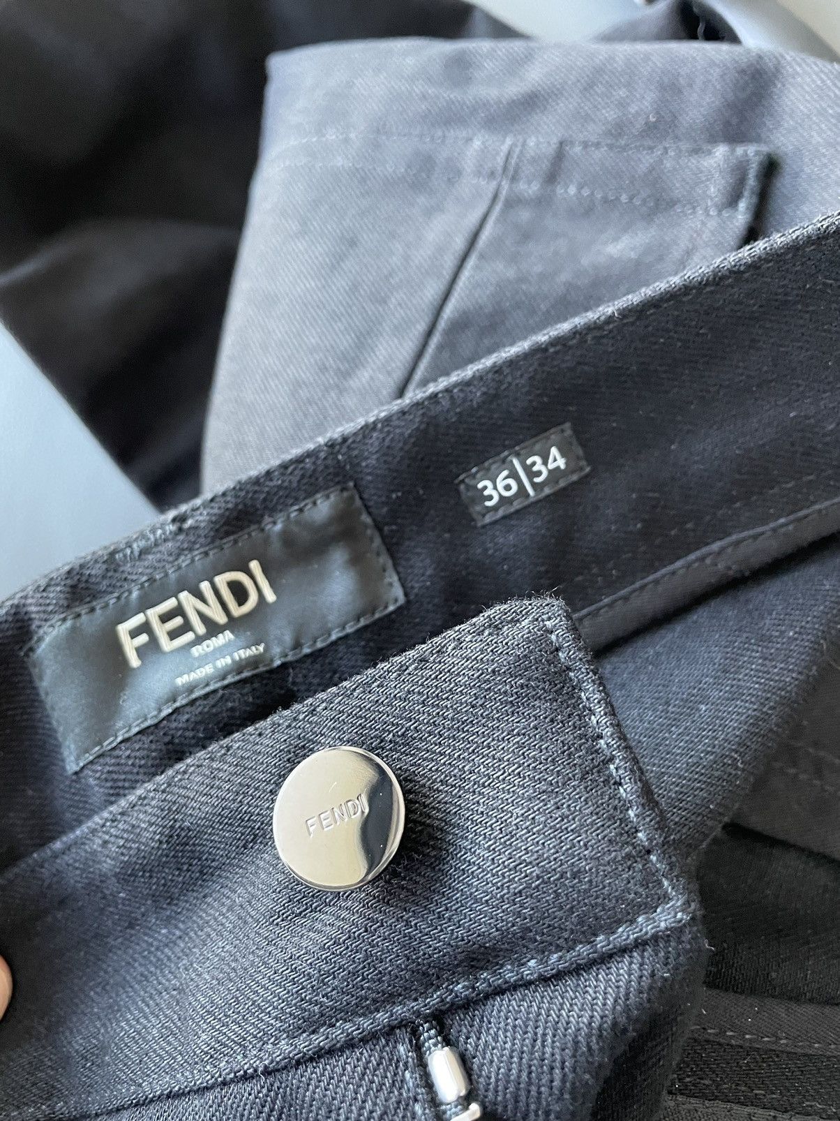 Fendi Limited Rare $2k Super Runway Brand New FF Logo Jeans Pant Size US 32 / EU 48 - 21 Thumbnail