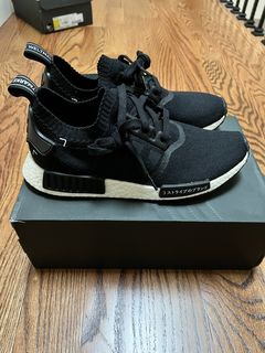 Adidas NMD_R1 Japanese Side Print Sneakers - Black