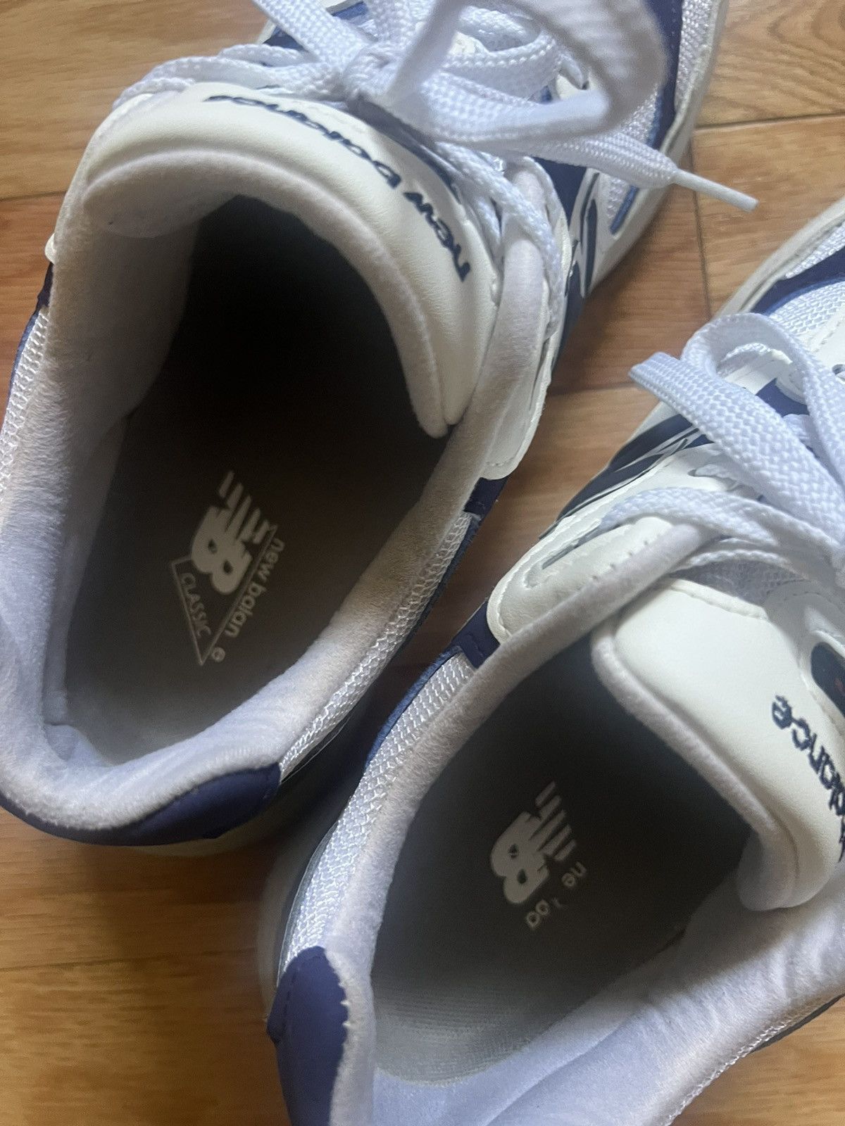 New Balance New Balance 992 White/Navy Size US 10 / EU 43 - 6 Thumbnail