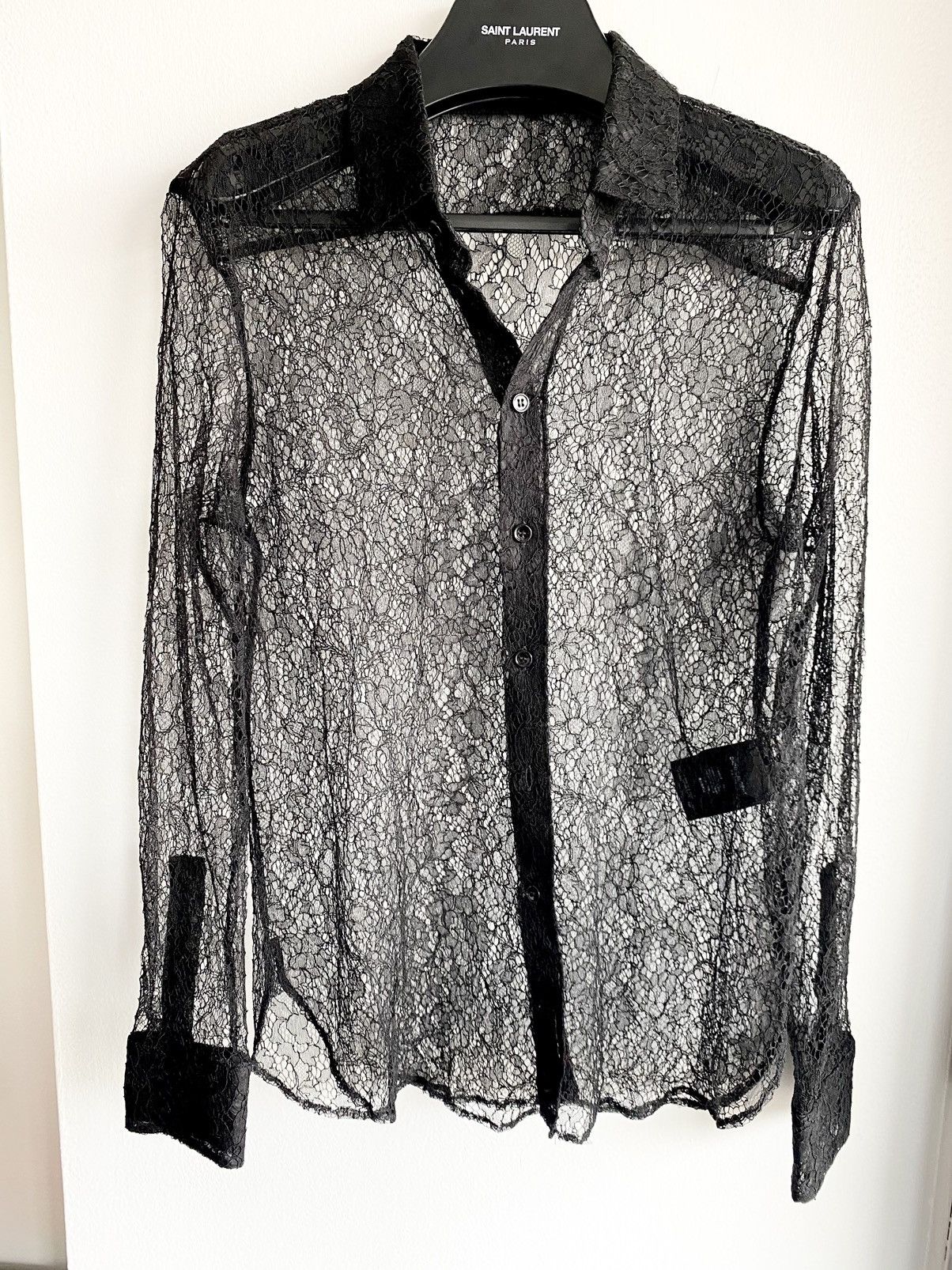 SLP FW13 FLORAL MESH Semi Sheer Button Up Shirt!