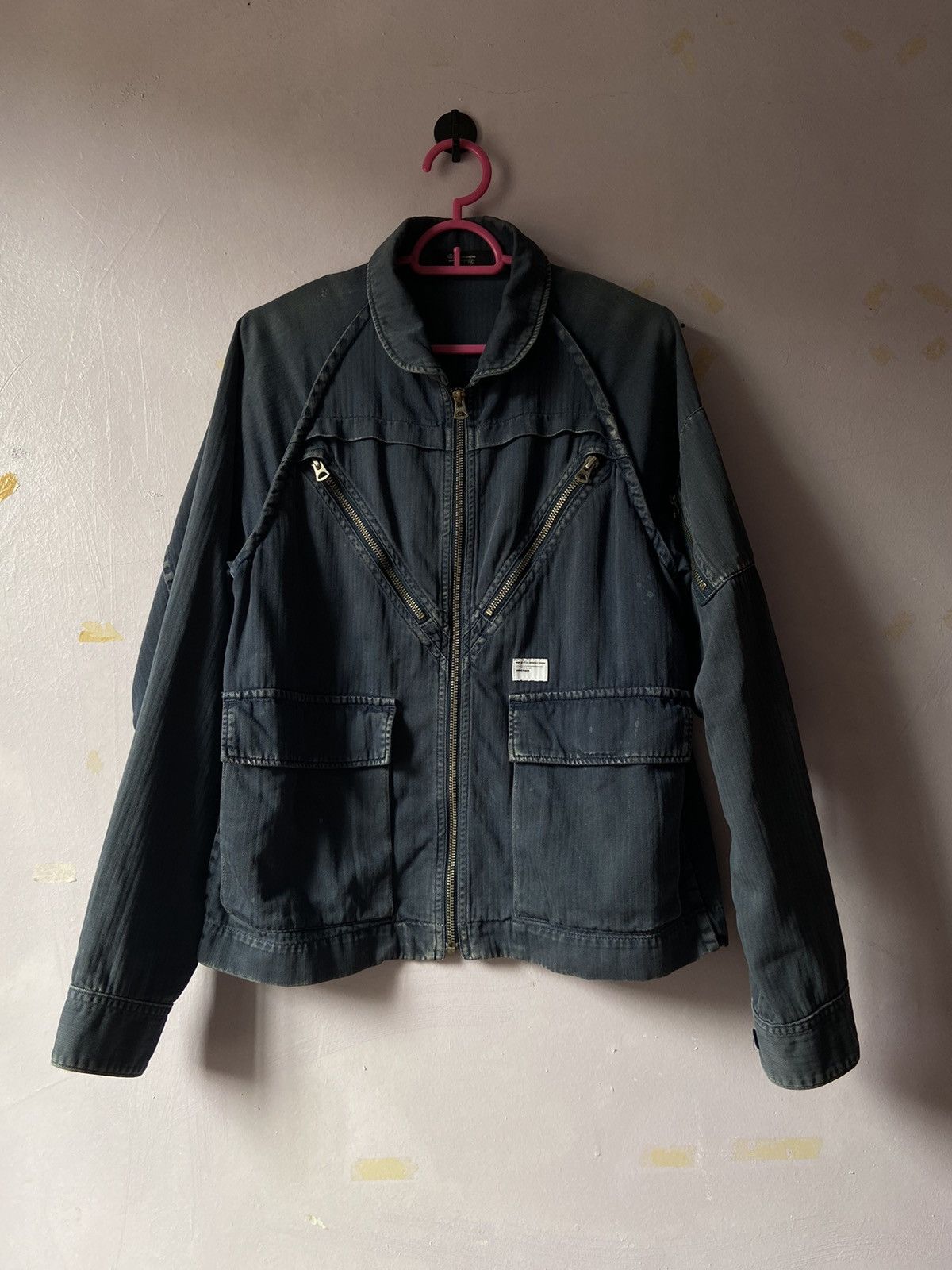 Undercover Underman ss11 motorcycle herringbone cotton | Grailed
