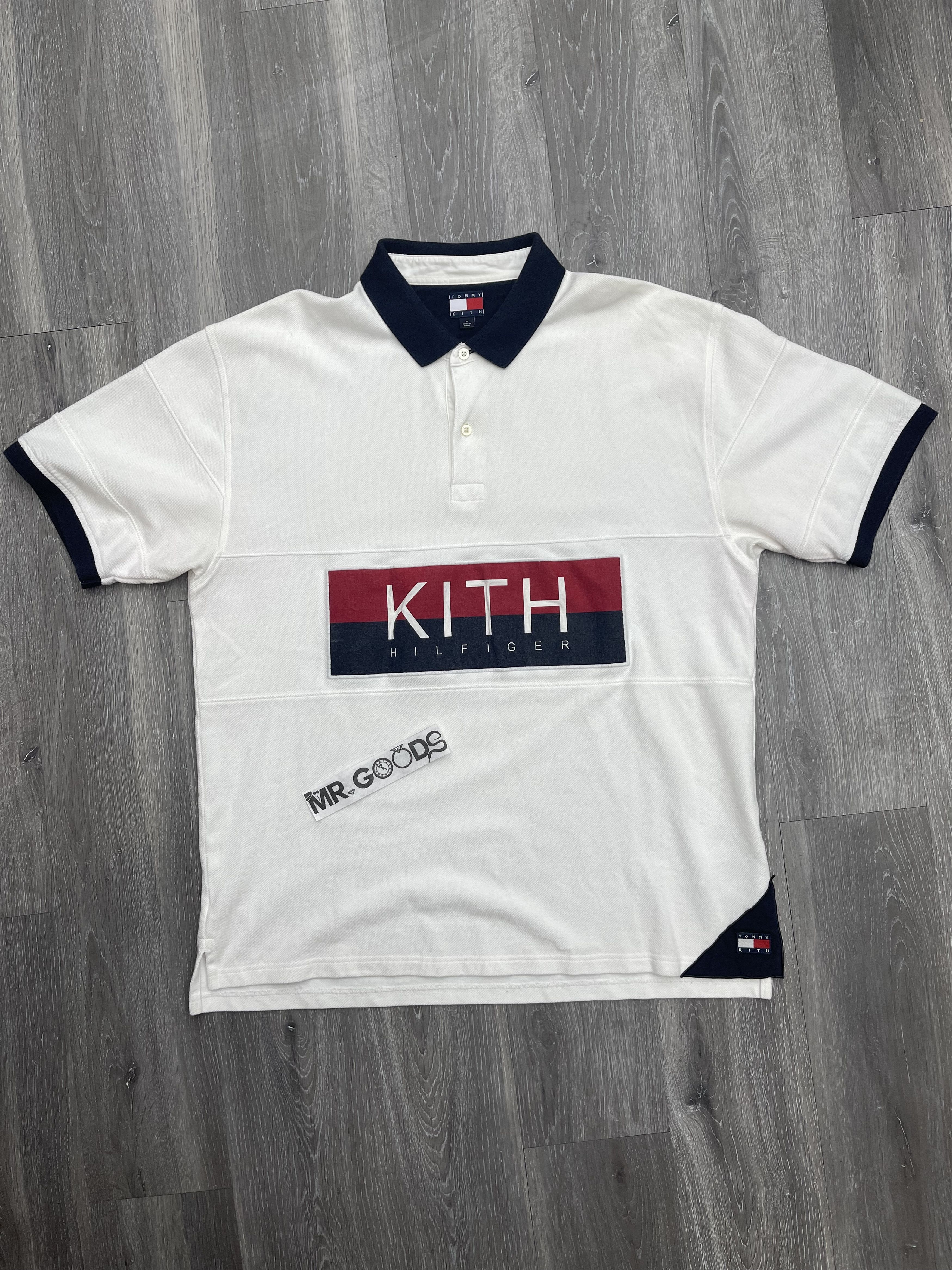 Tommy Hilfiger Kith x Tommy Hilfiger Chest Stripe Polo White | Grailed