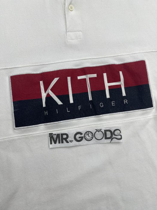 Tommy Hilfiger Kith x Tommy Hilfiger Chest Stripe Polo White | Grailed