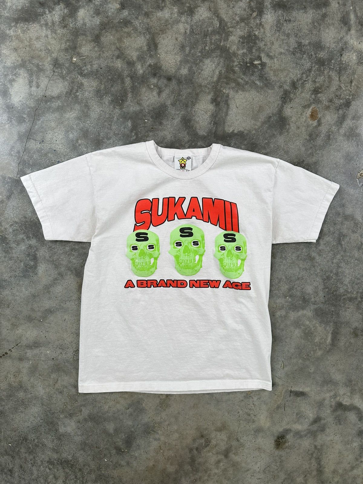 Sukamii Sukamii Triple Skull " A Brand New Age " Tee White XL Bones Size US XL / EU 56 / 4 - 1 Thumbnail