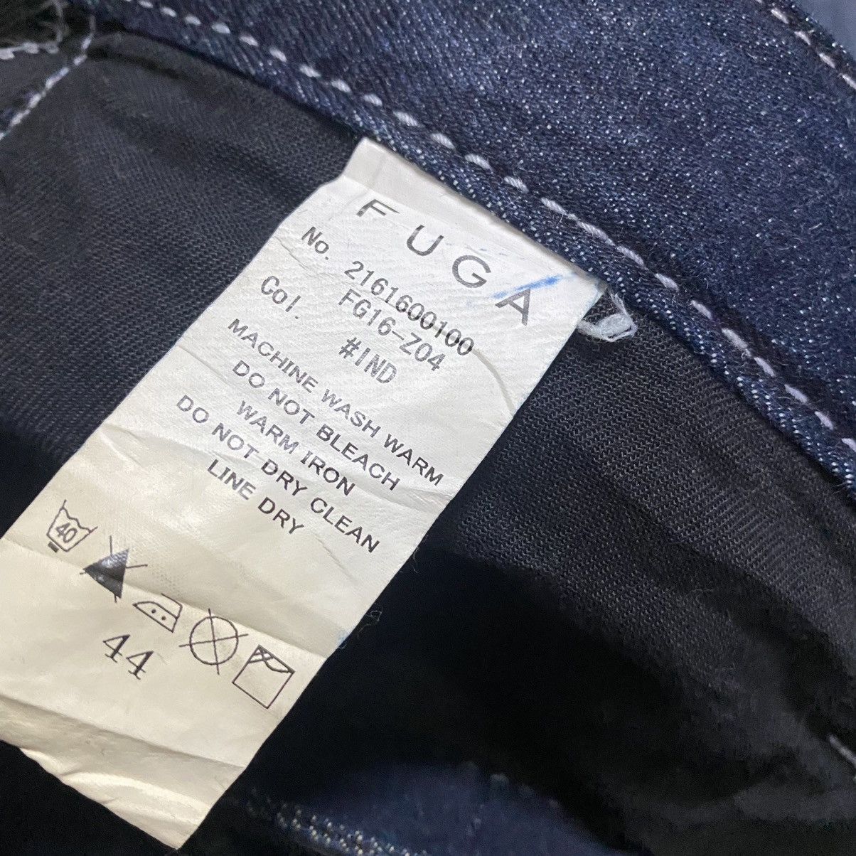GOSTAR DE FUGA Japanese Brand FUGA Denim Skinny Jeans Stretch Size US 31 - 16 Thumbnail
