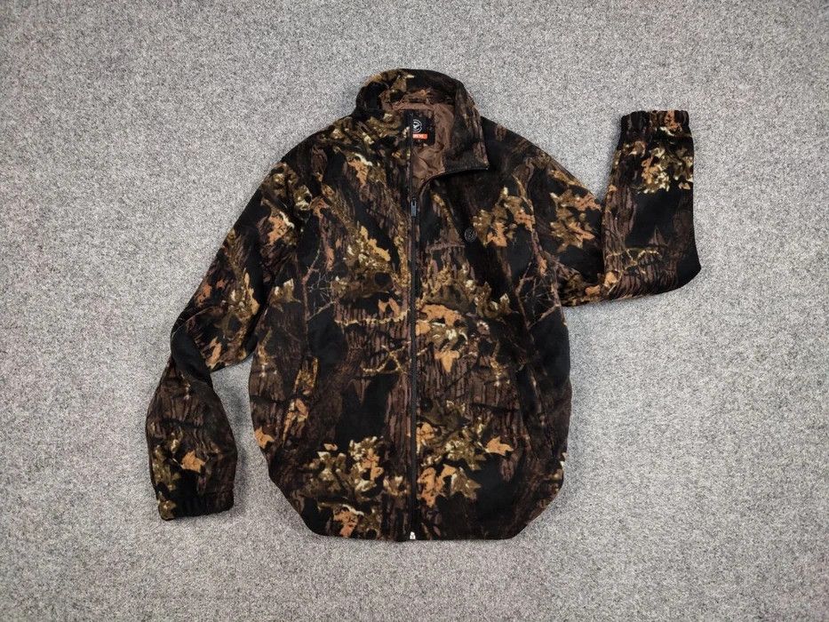 Mossy Oaks × Vintage Vintage Mossy Oak Realtree Fleece Zip Jacket Y2K Streetwear Size US L / EU 52-54 / 3 - 6 Thumbnail