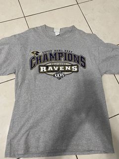 Vintage Baltimore Ravens 2001 Super Bowl Large Mens Purple Logo Sweatshirt  NFL