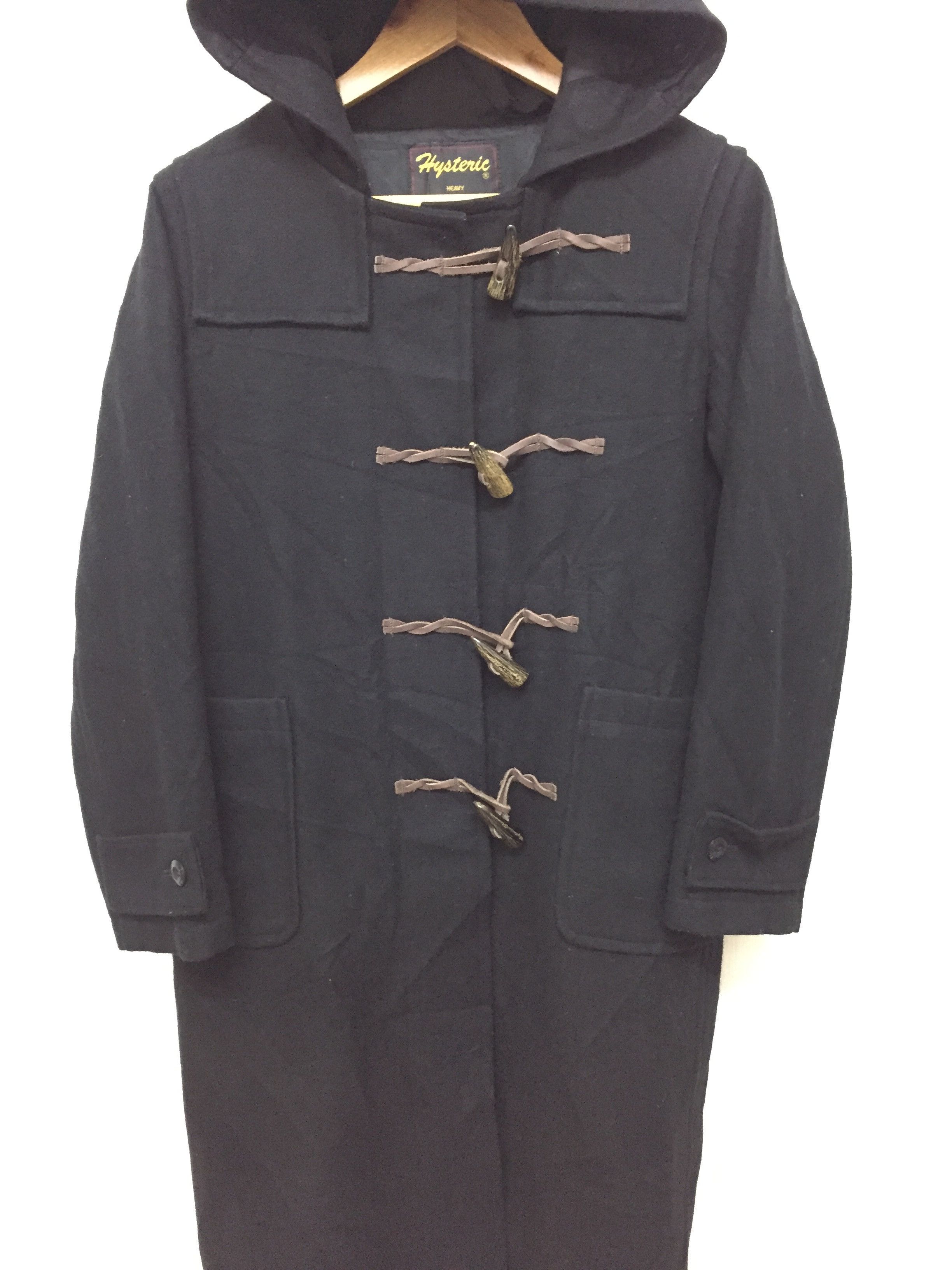 90's HYSTERIC GLAMOUR Knot Button heavy parka wool jacket