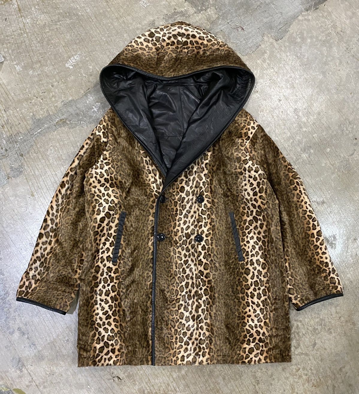 Ekam Vtg Reversible leopard Cobain cowhide leather jacket Size US M / EU 48-50 / 2 - 3 Thumbnail
