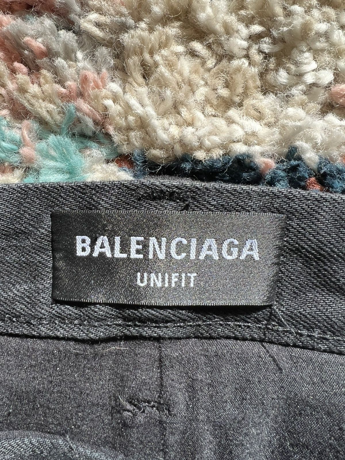 Balenciaga Balenciaga Black Slashed Denim Jeans Size US 32 / EU 48 - 3 Thumbnail