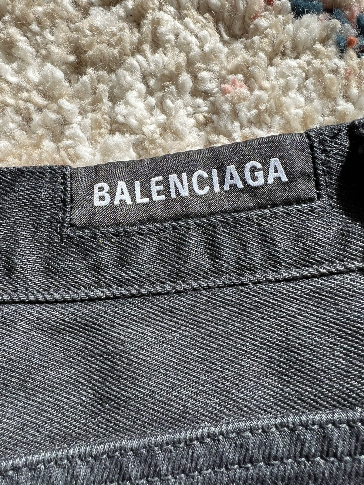Balenciaga Balenciaga Black Slashed Denim Jeans Size US 32 / EU 48 - 4 Thumbnail