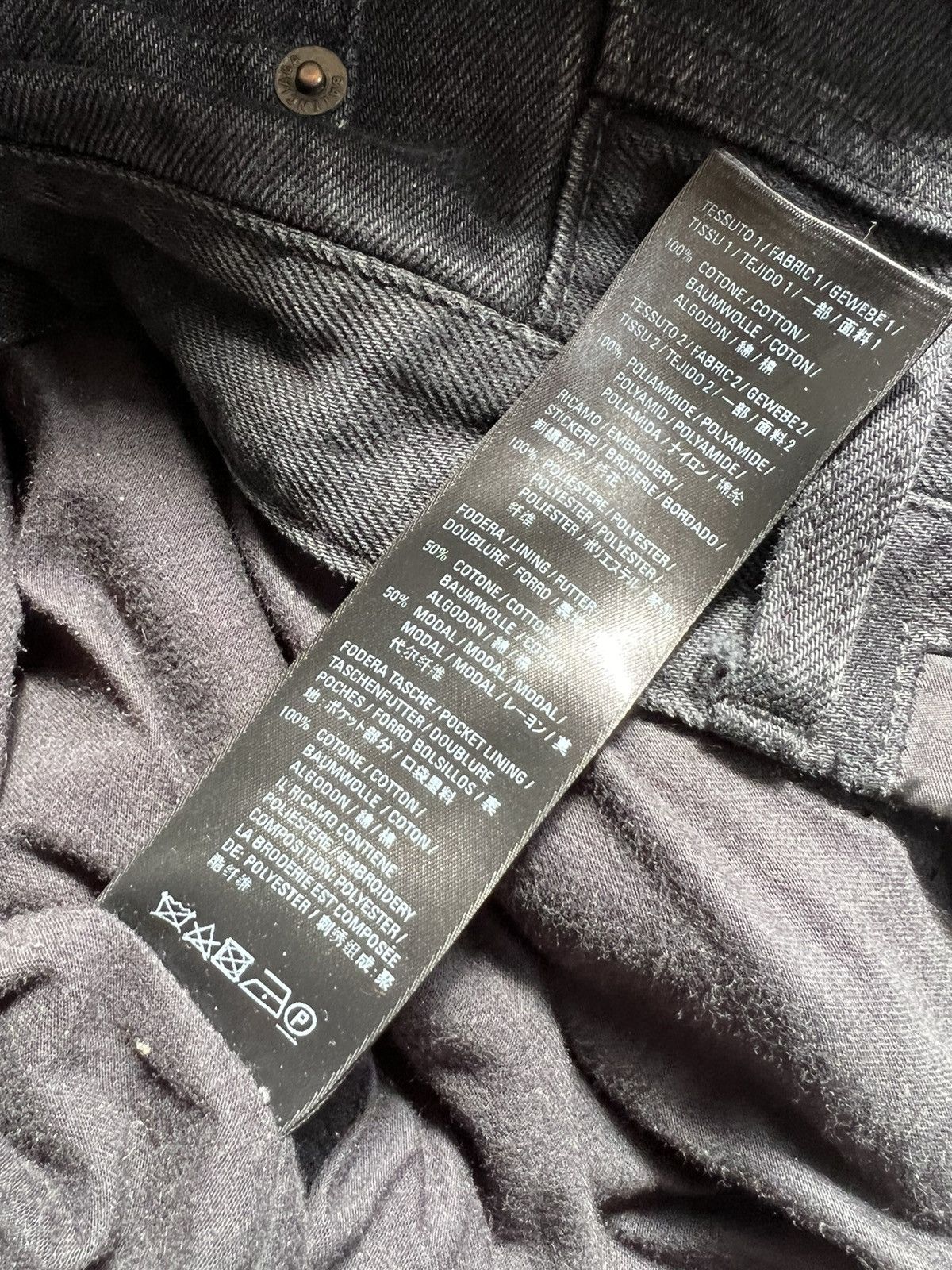 Balenciaga Balenciaga Black Slashed Denim Jeans Size US 32 / EU 48 - 6 Thumbnail