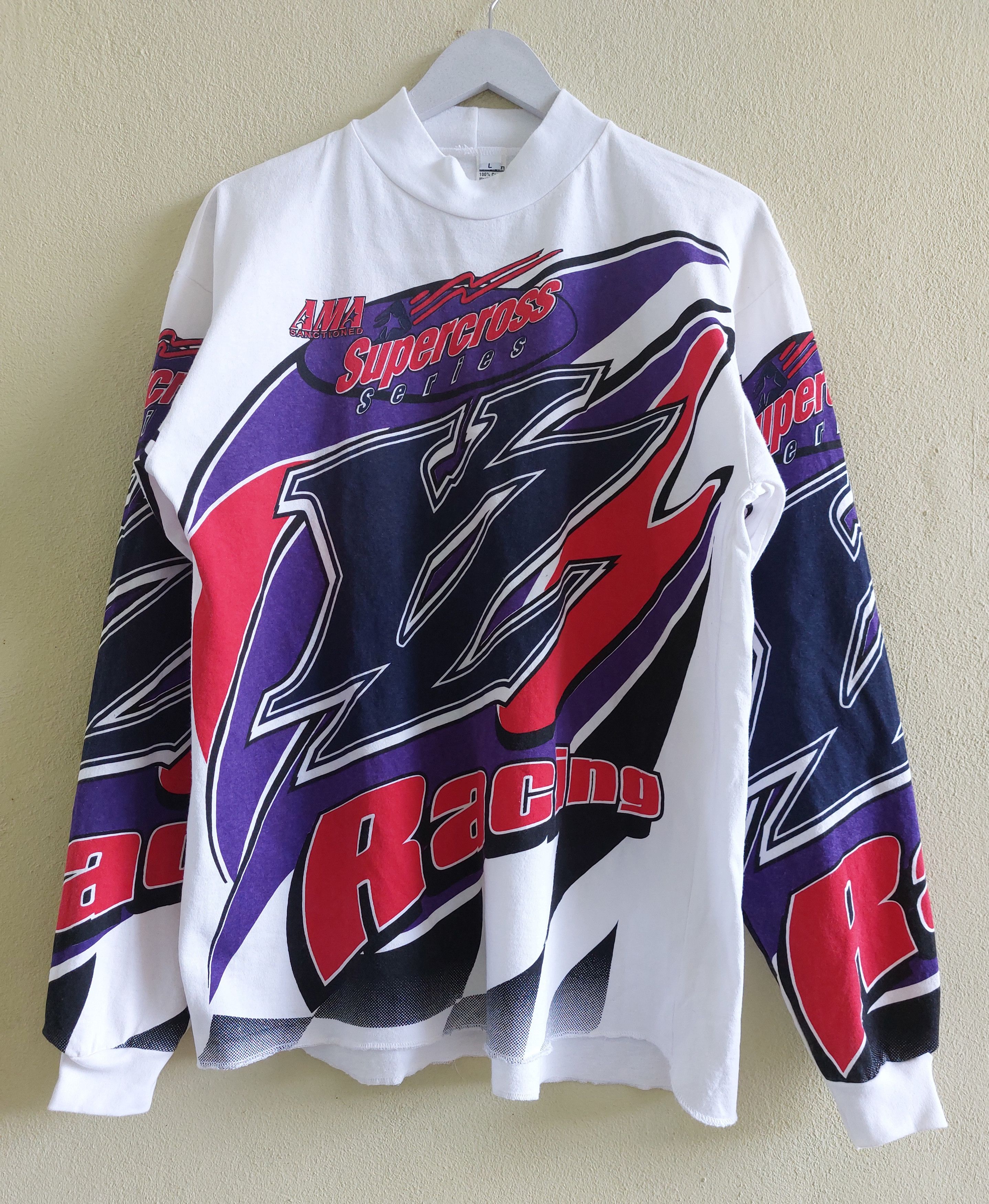 Vintage RARE!! Vintage 90's AMA SUPERCROSS SERIES long sleeve tee Size US L / EU 52-54 / 3 - 1 Thumbnail
