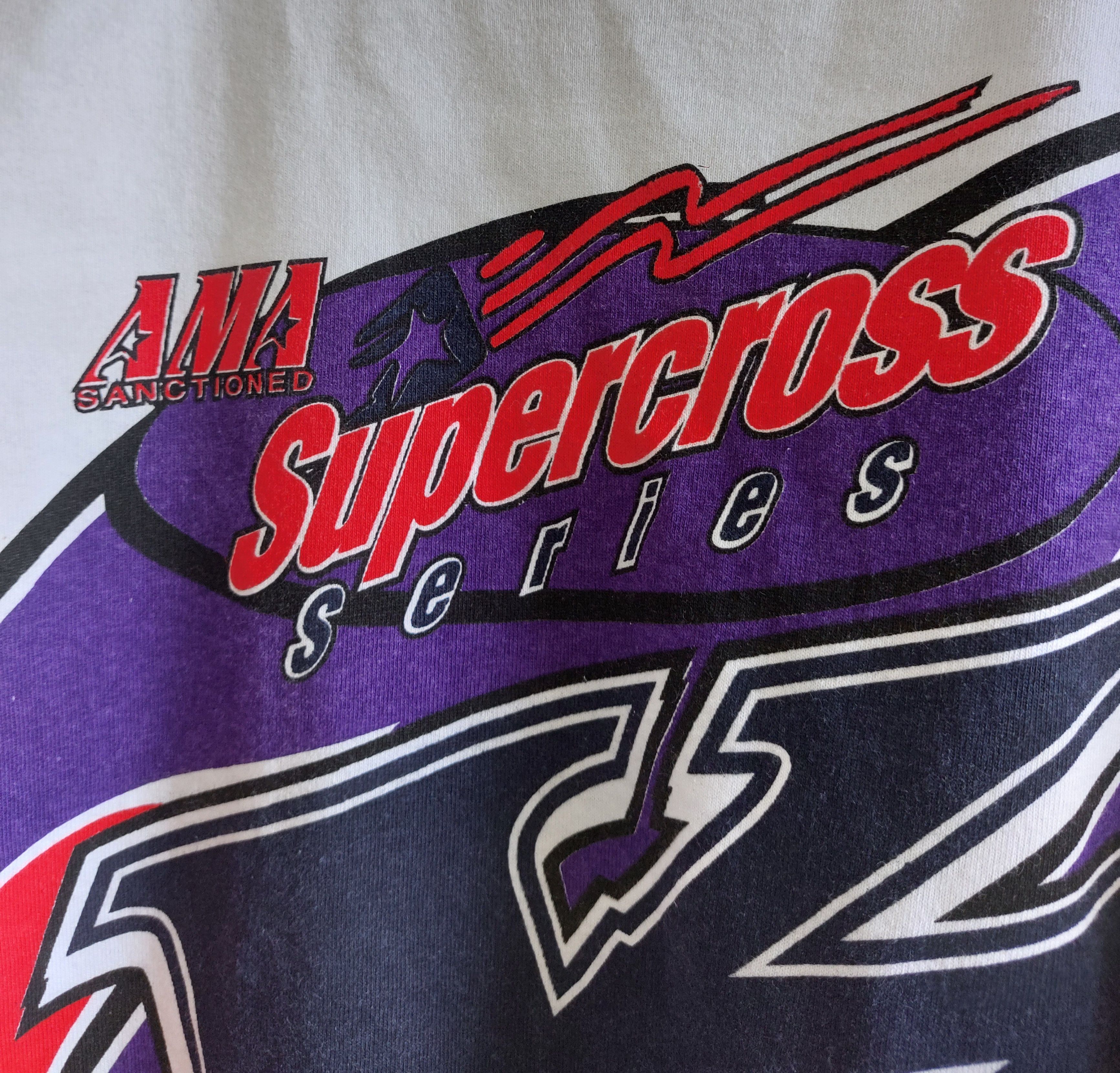 Vintage RARE!! Vintage 90's AMA SUPERCROSS SERIES long sleeve tee Size US L / EU 52-54 / 3 - 5 Thumbnail