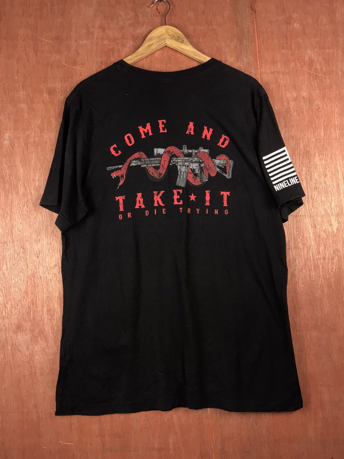 Vintage Nine Line Apparel Short Sleeve T-Shirt Black Colour #2238 Size US L / EU 52-54 / 3 - 2 Thumbnail