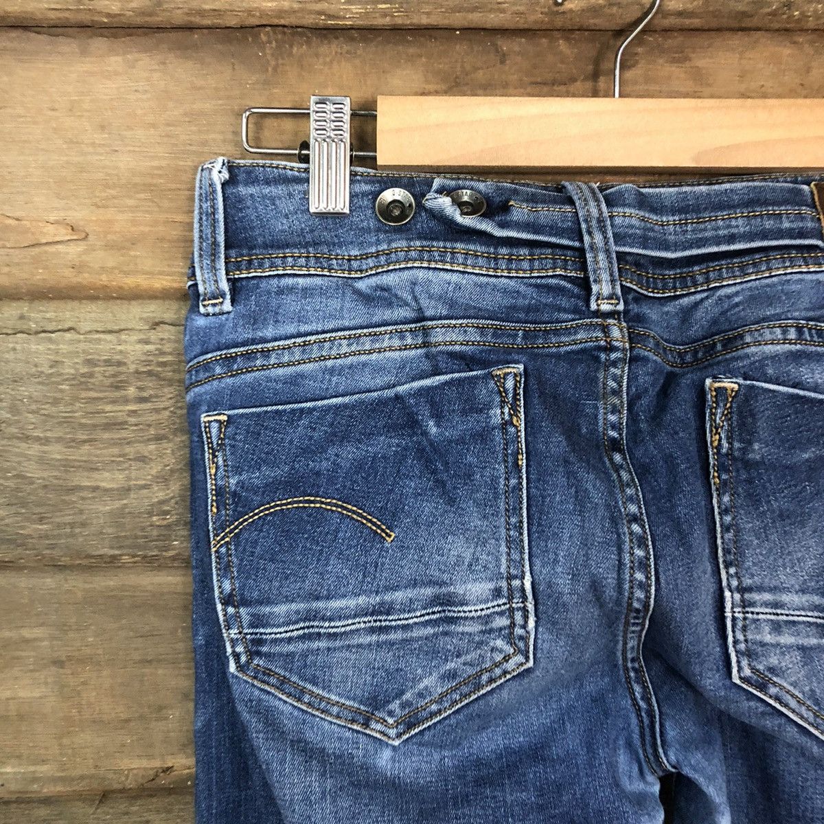 G-Star Gstar RAW Blue Distressed Denim Pants #5100 Size 27" / US 4 / IT 40 - 12 Thumbnail