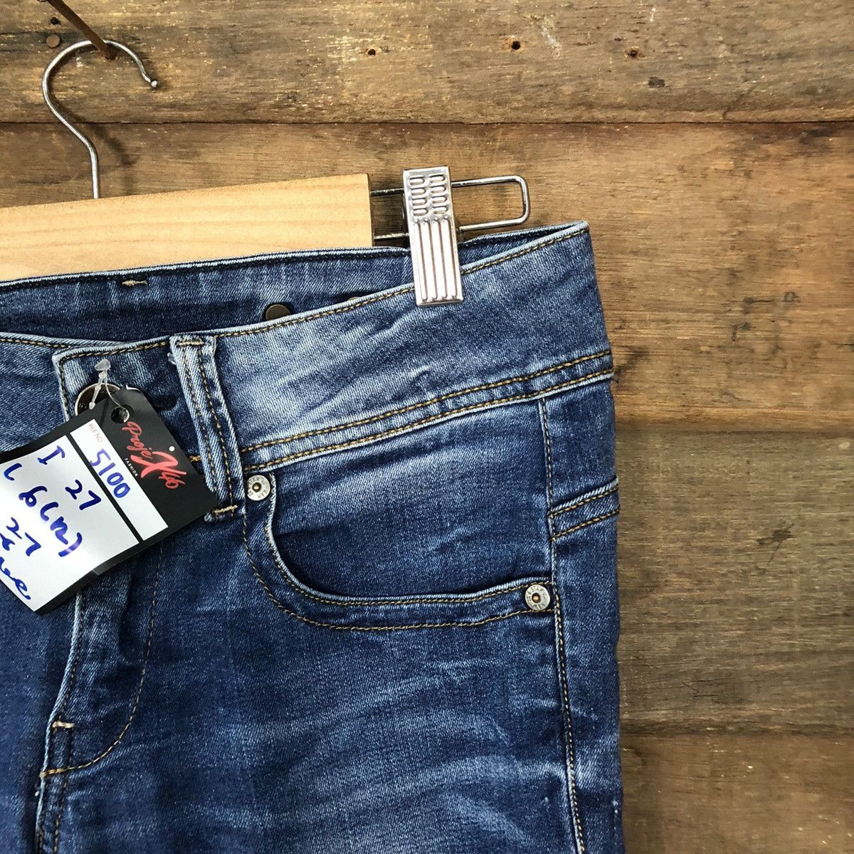 G-Star Gstar RAW Blue Distressed Denim Pants #5100 Size 27" / US 4 / IT 40 - 5 Thumbnail