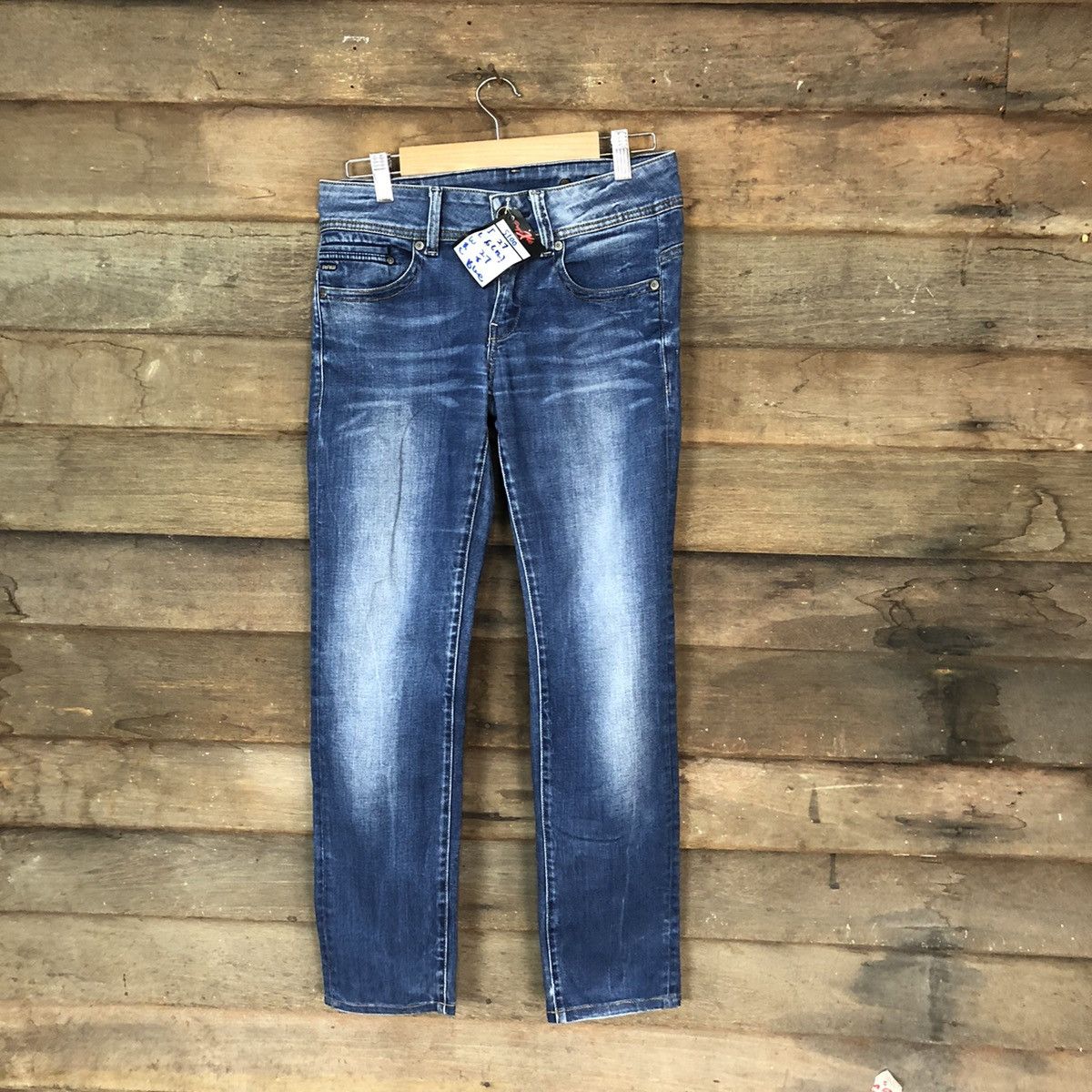 G-Star Gstar RAW Blue Distressed Denim Pants #5100 Size 27" / US 4 / IT 40 - 1 Thumbnail