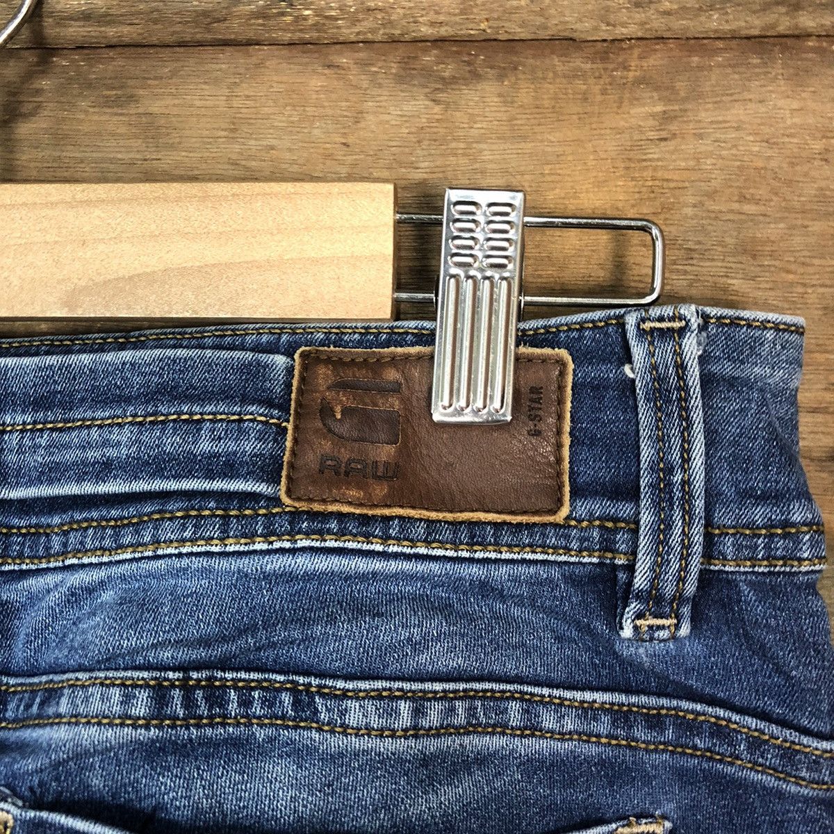 G-Star Gstar RAW Blue Distressed Denim Pants #5100 Size 27" / US 4 / IT 40 - 14 Thumbnail