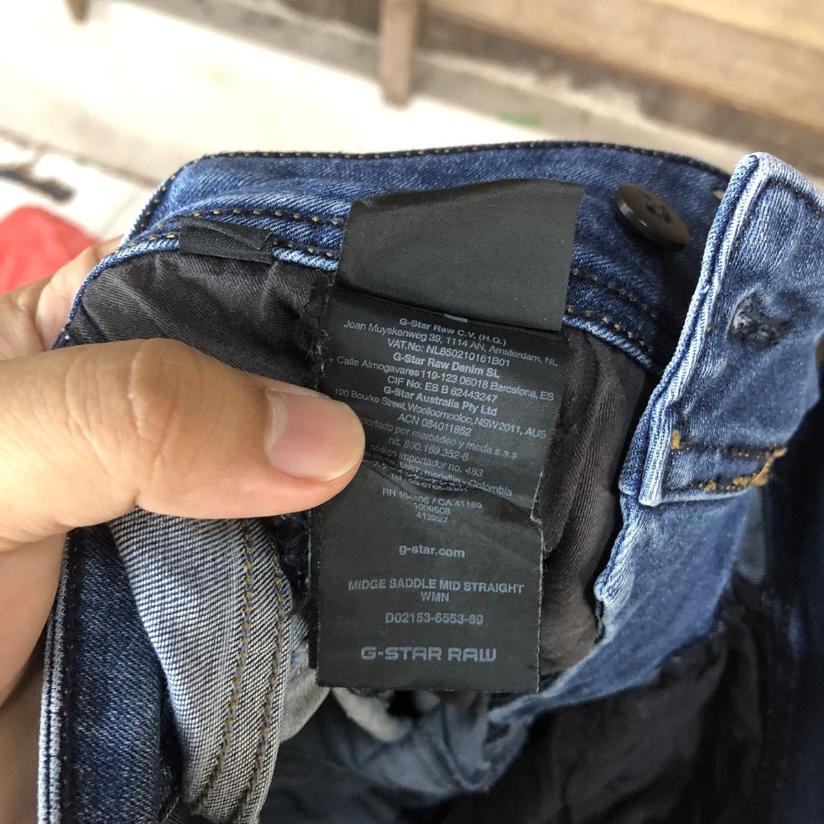G-Star Gstar RAW Blue Distressed Denim Pants #5100 Size 27" / US 4 / IT 40 - 15 Thumbnail