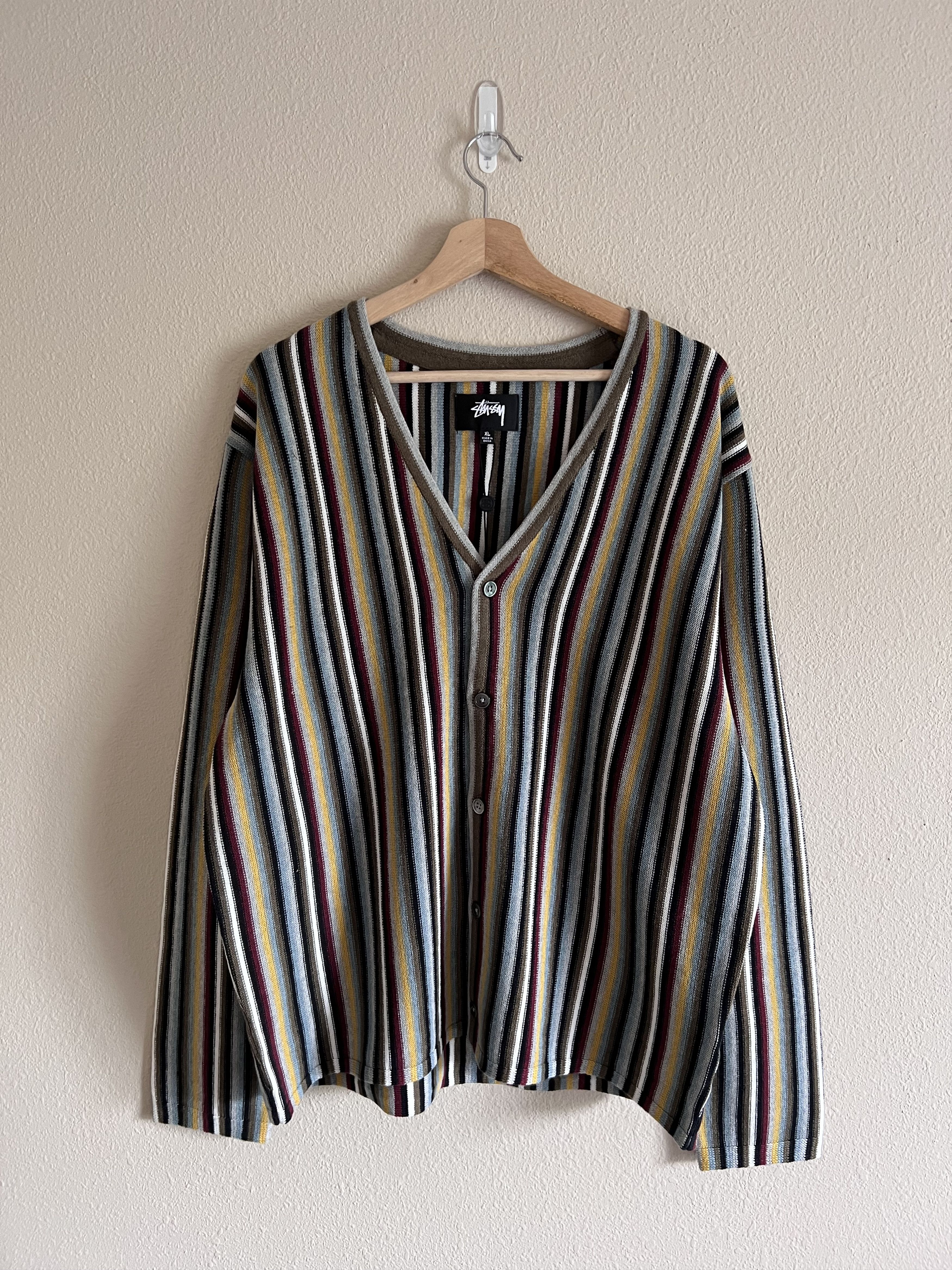 Stussy Stussy Tonal Stripe Linen Sweater “Natural | Grailed