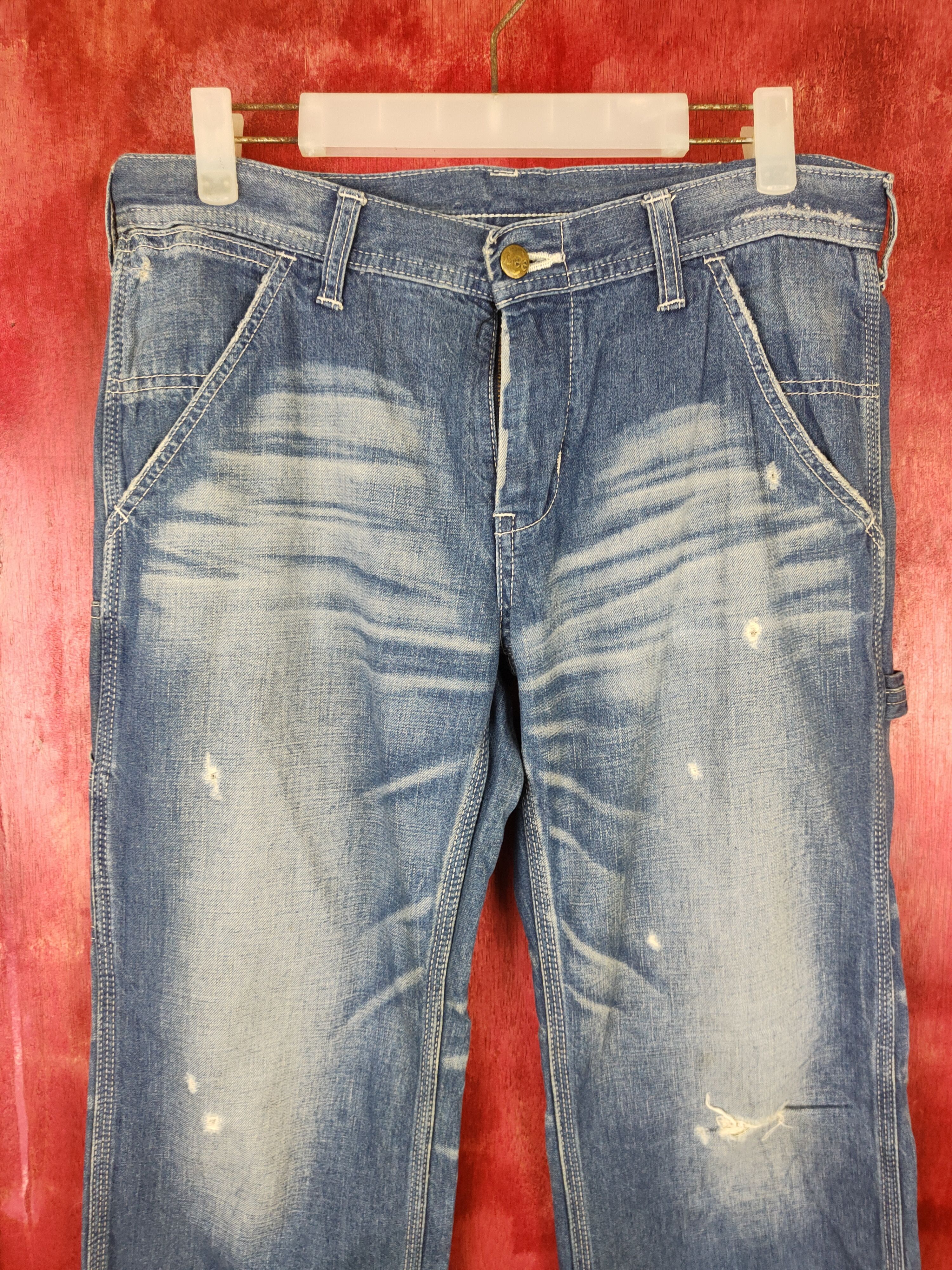Lee Lee vintage Blue Multi Pocket workwear Denim Pants #S477 Size US 32 / EU 48 - 2 Thumbnail