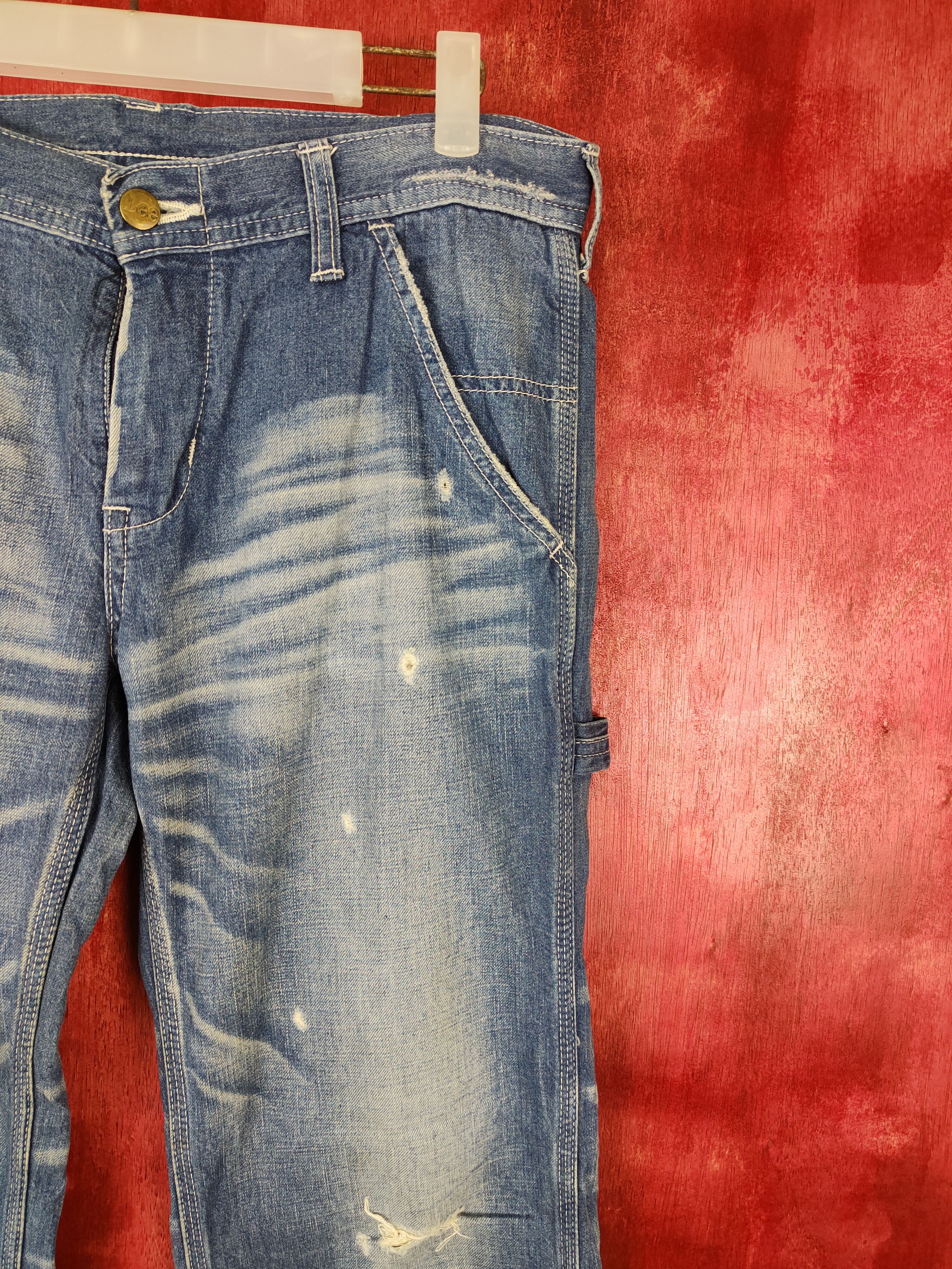 Lee Lee vintage Blue Multi Pocket workwear Denim Pants #S477 Size US 32 / EU 48 - 5 Thumbnail