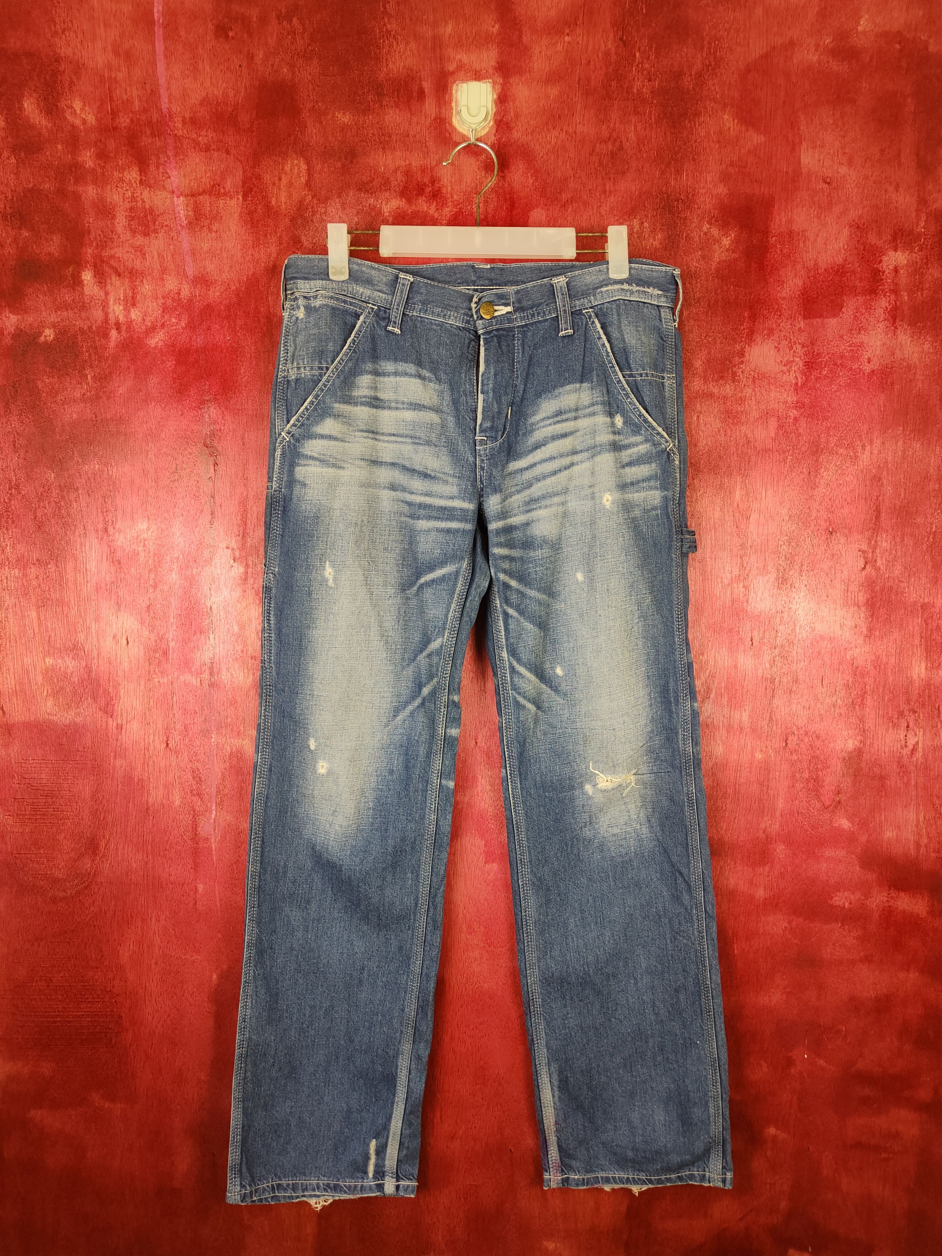 Lee Lee vintage Blue Multi Pocket workwear Denim Pants #S477 Size US 32 / EU 48 - 1 Thumbnail