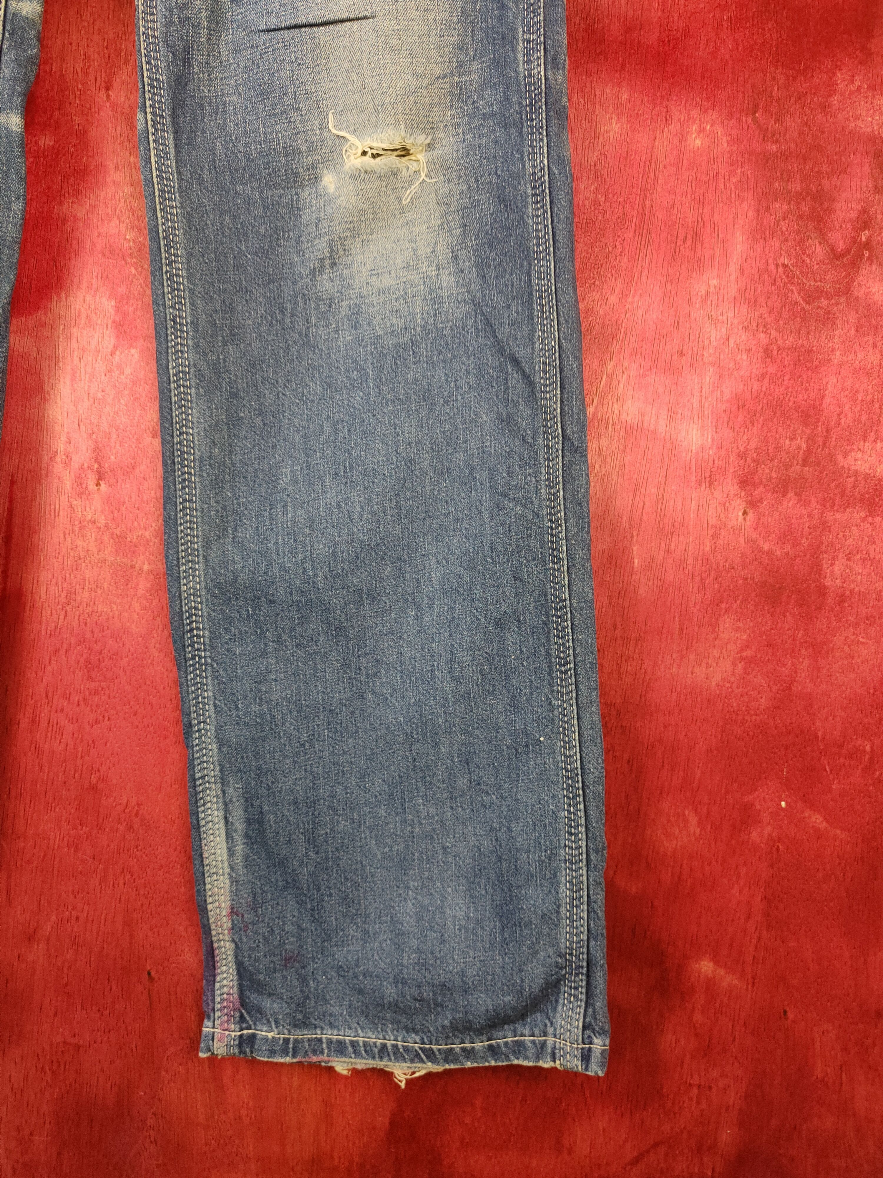 Lee Lee vintage Blue Multi Pocket workwear Denim Pants #S477 Size US 32 / EU 48 - 6 Thumbnail
