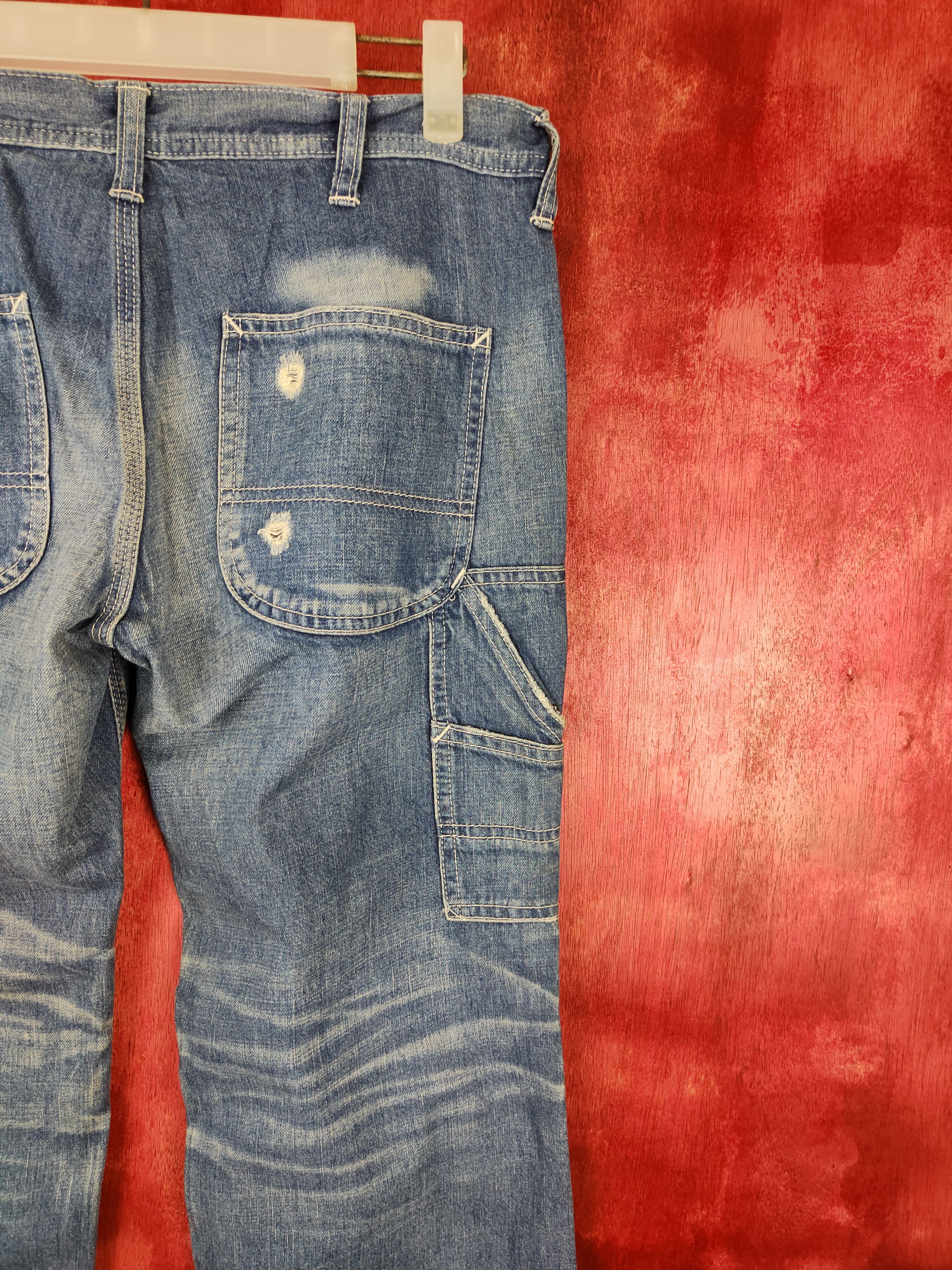 Lee Lee vintage Blue Multi Pocket workwear Denim Pants #S477 Size US 32 / EU 48 - 10 Thumbnail
