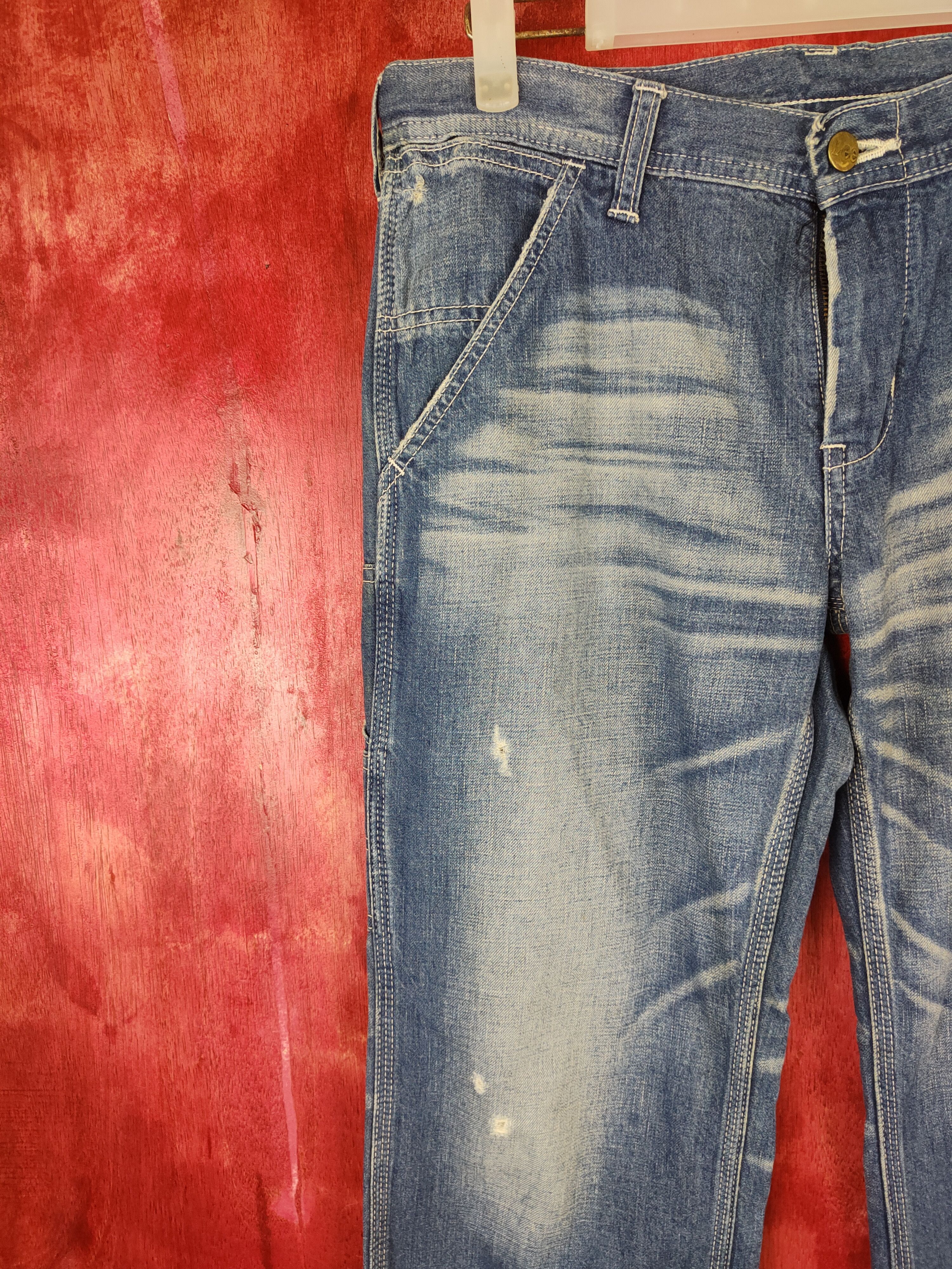Lee Lee vintage Blue Multi Pocket workwear Denim Pants #S477 Size US 32 / EU 48 - 3 Thumbnail