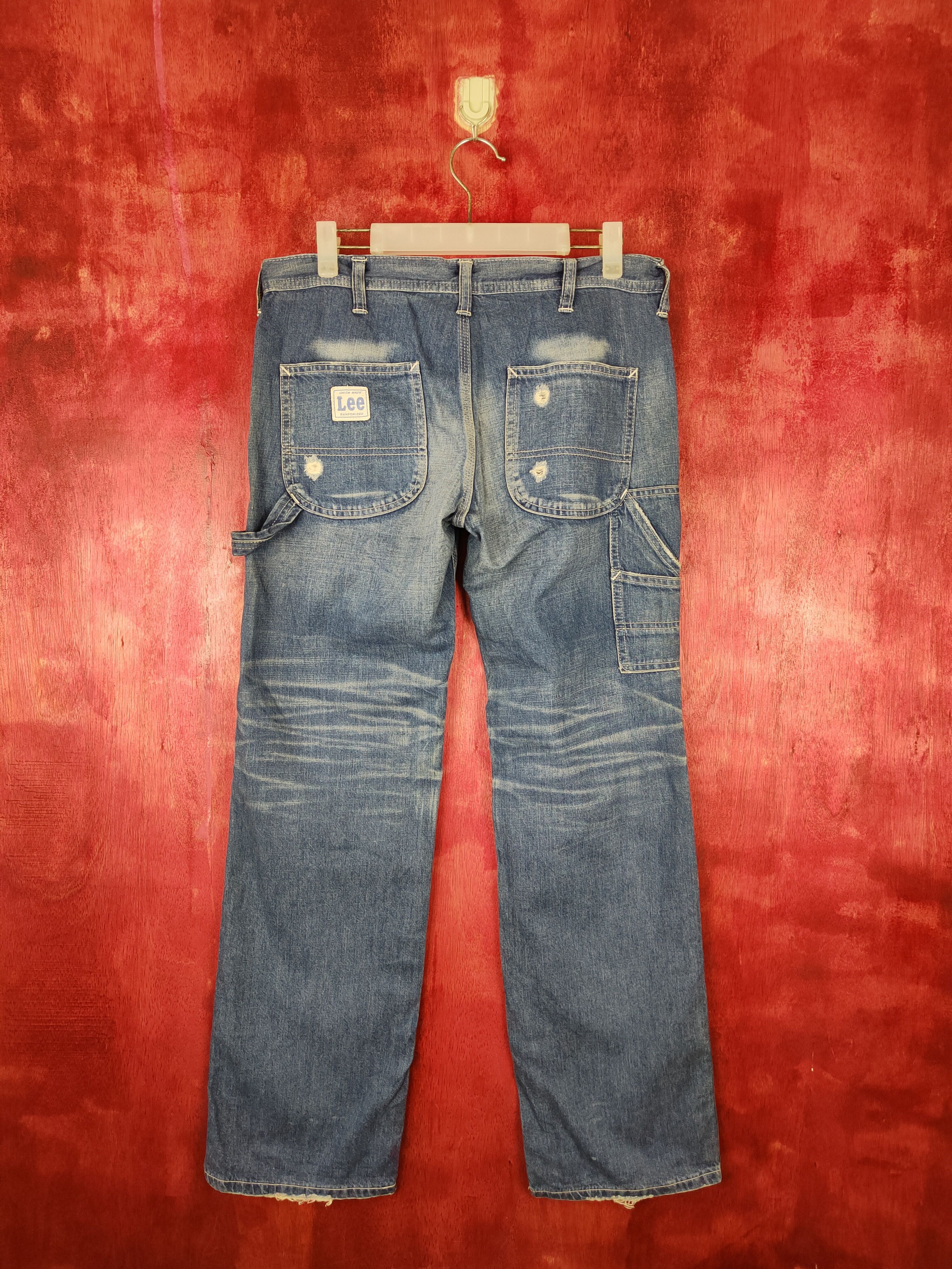 Lee Lee vintage Blue Multi Pocket workwear Denim Pants #S477 Size US 32 / EU 48 - 7 Thumbnail