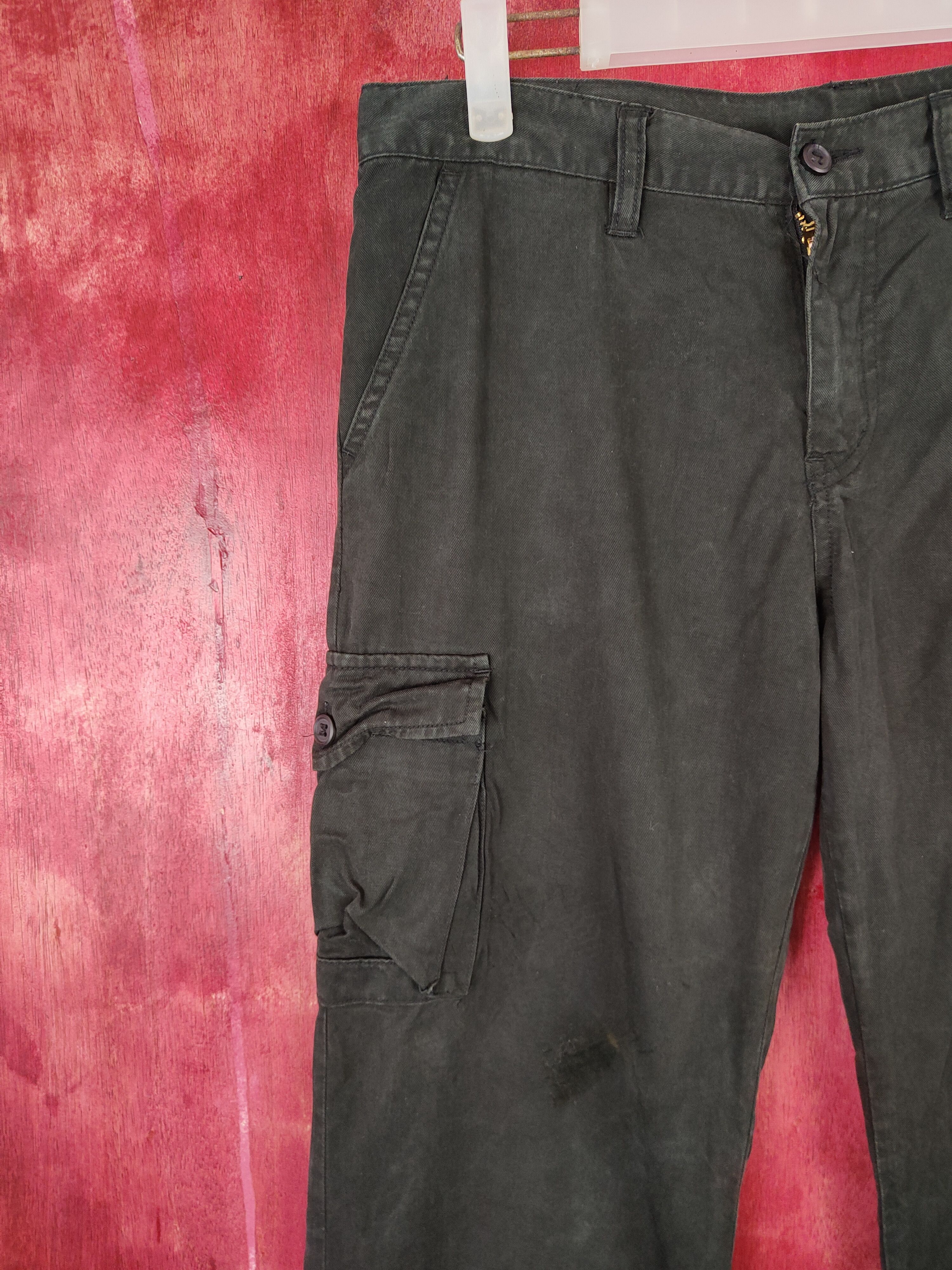 Japanese Brand × Vintage Japanese Brand Black Multi Pocket Tactical Cargo Pants #S475 Size US 31 - 3 Thumbnail