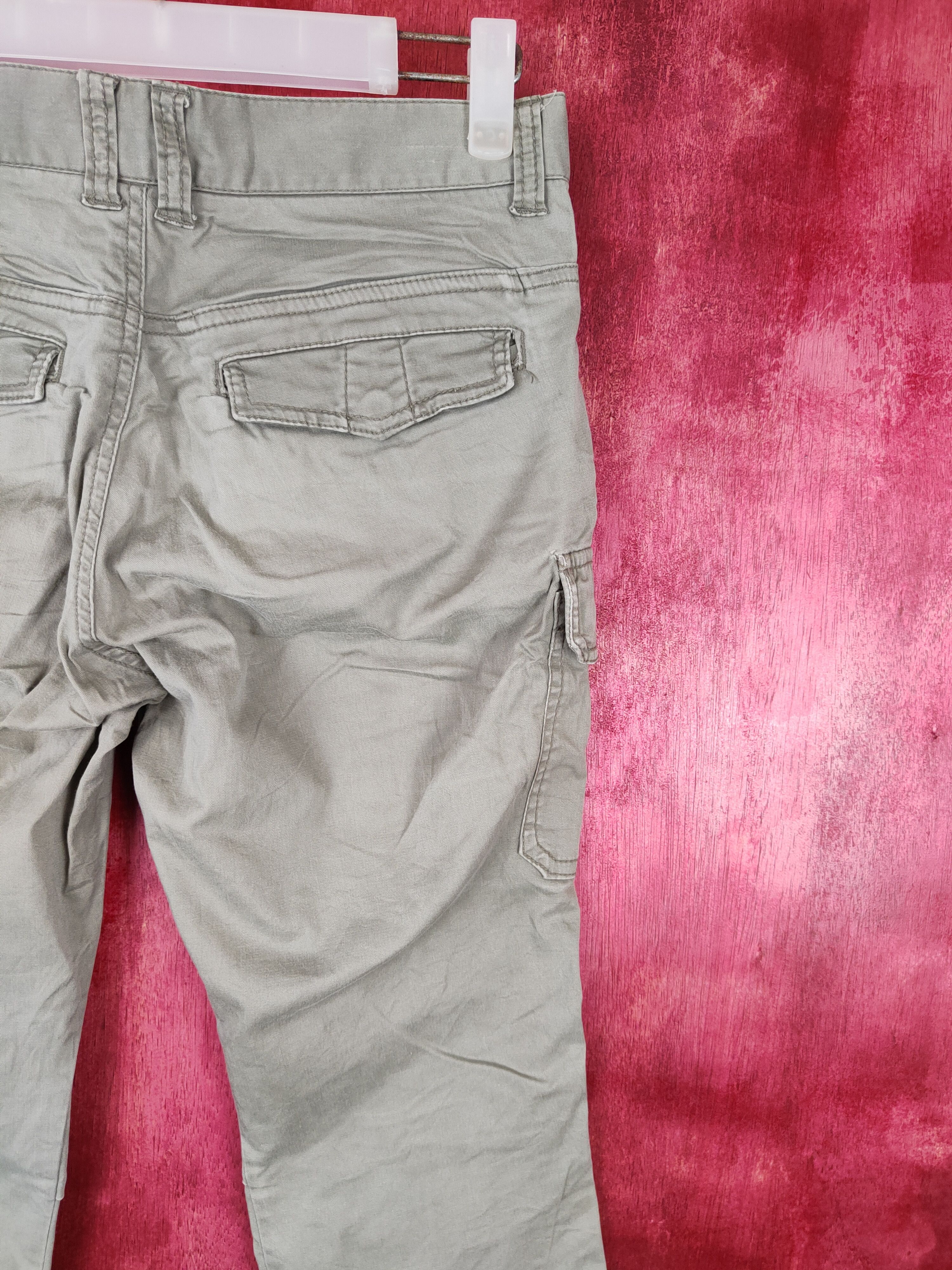 Japanese Brand × Vintage Lepsim Army Green Multi Pocket Tactical Cargo Pants #S473 Size 28" / US 6 / IT 42 - 10 Thumbnail