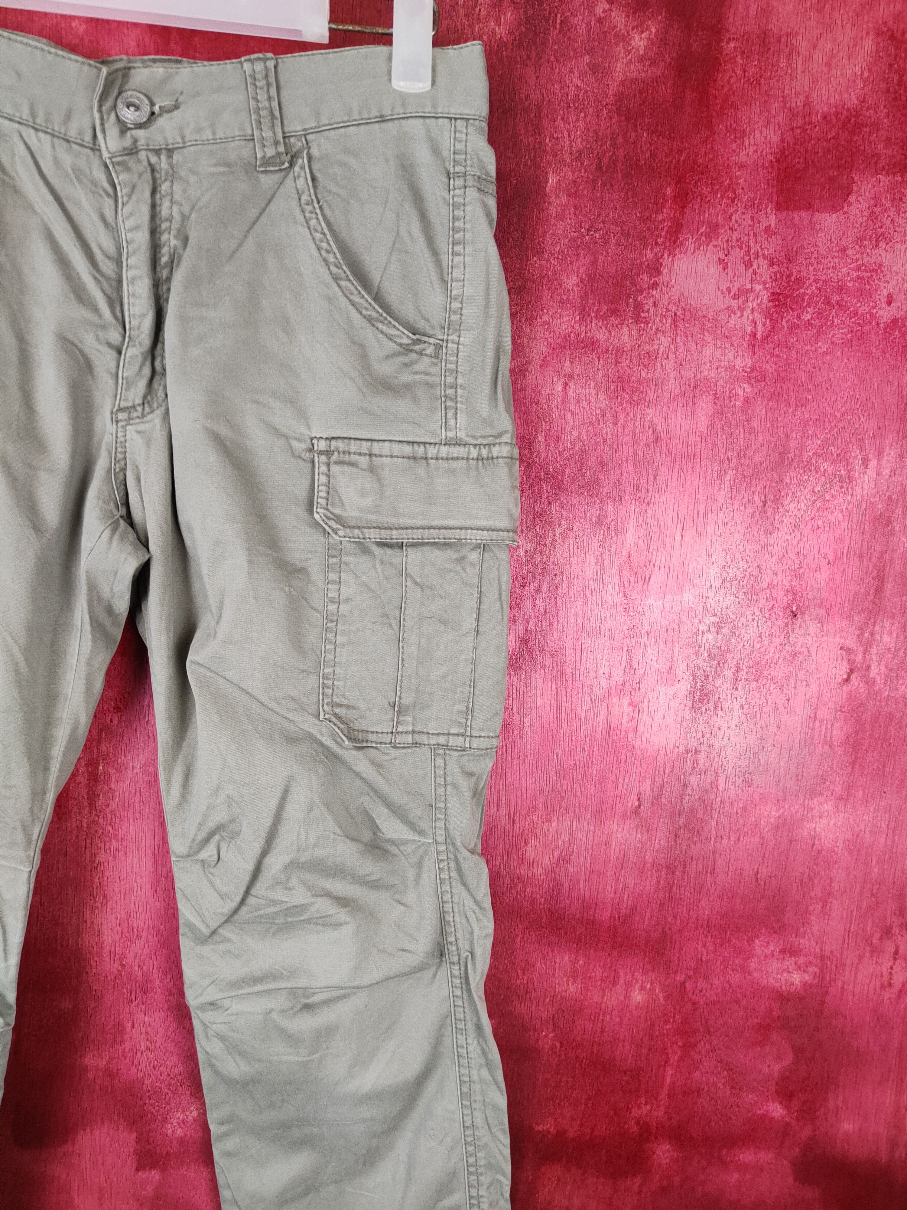 Japanese Brand × Vintage Lepsim Army Green Multi Pocket Tactical Cargo Pants #S473 Size 28" / US 6 / IT 42 - 5 Thumbnail