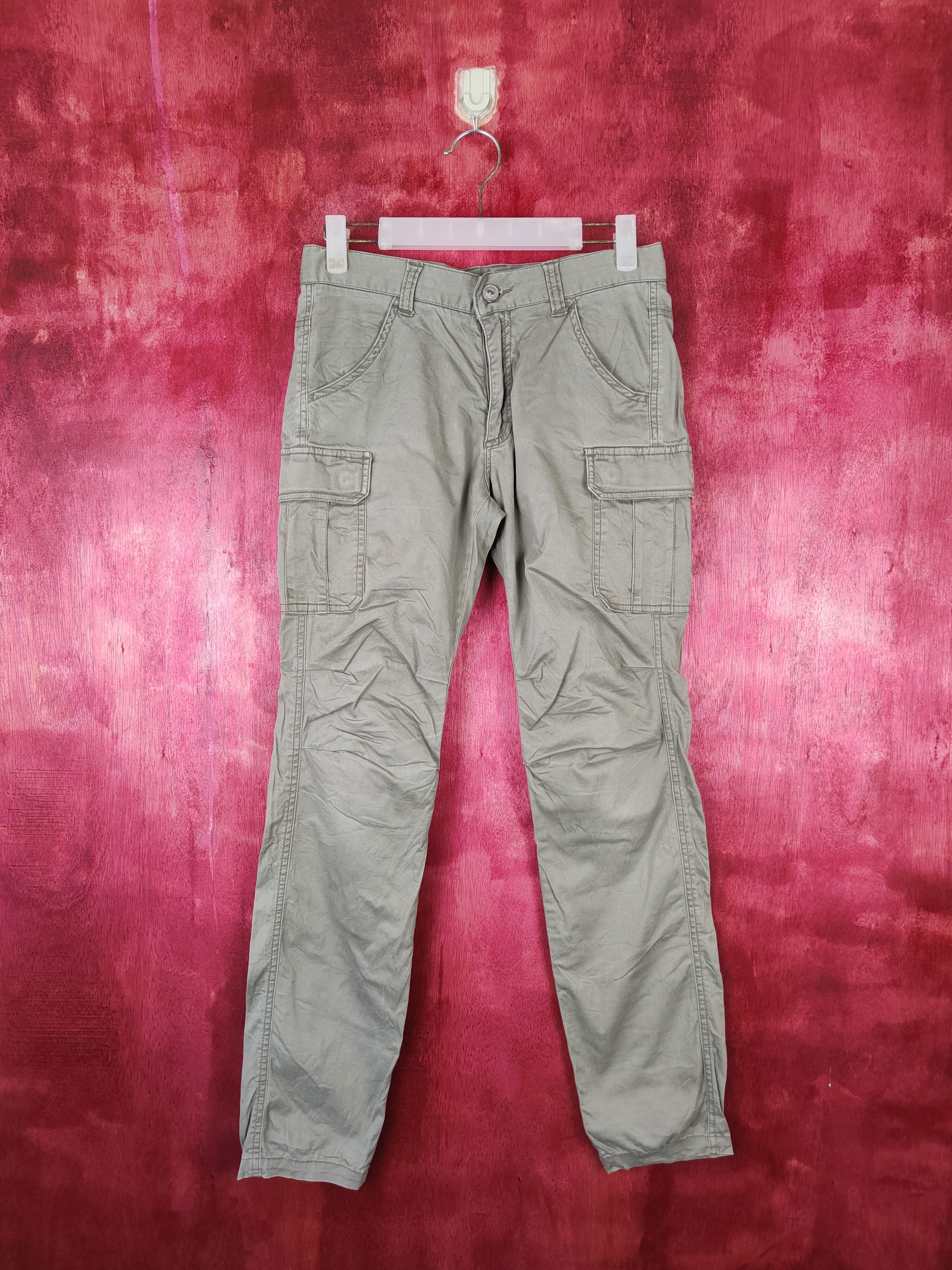 Lepsim Army Green Multi Pocket Tactical Cargo Pants #S473