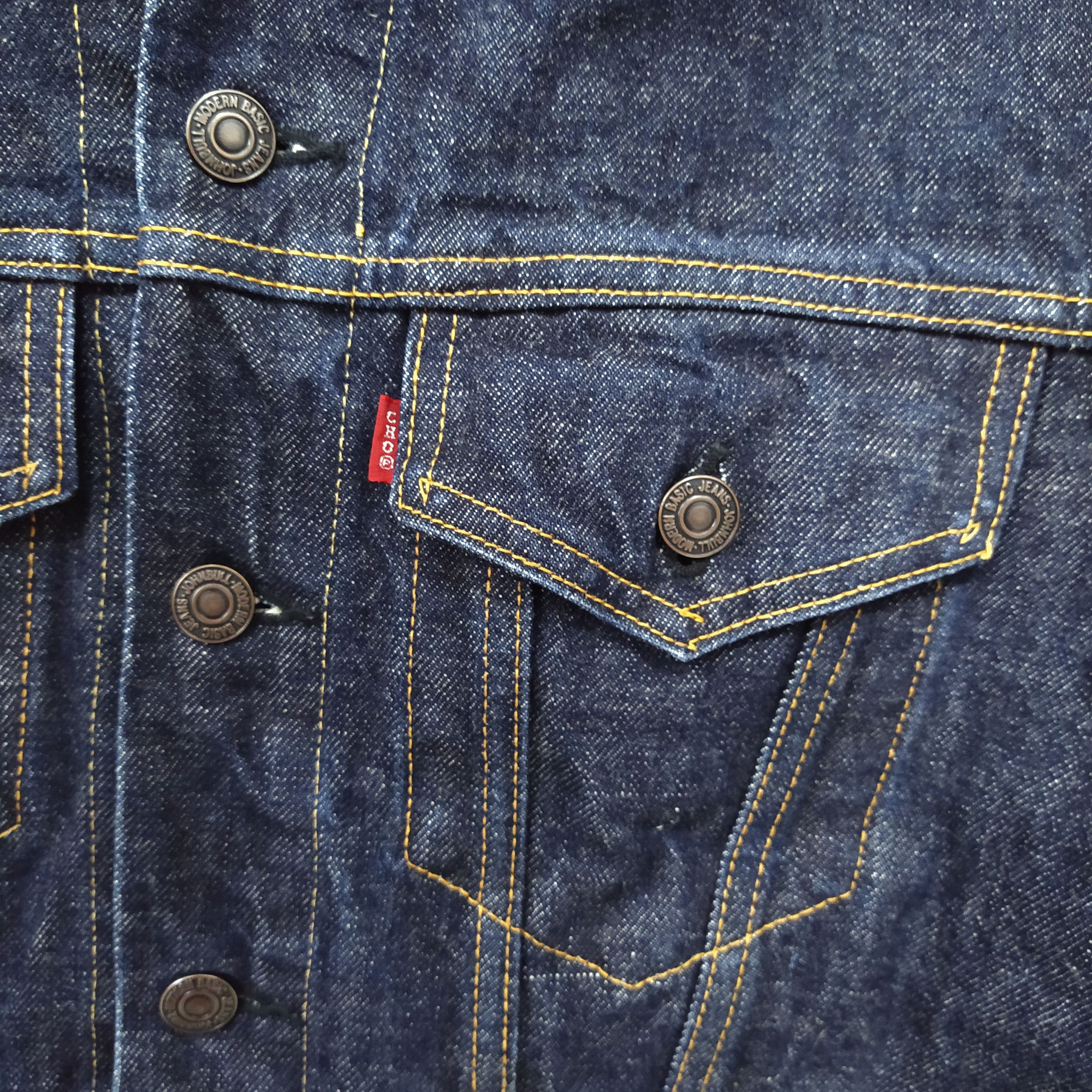 Johnbull JOHN BULL x SEWING CHOP JAPAN DENIM TRUCKER JACKET (D235) Size US S / EU 44-46 / 1 - 2 Thumbnail