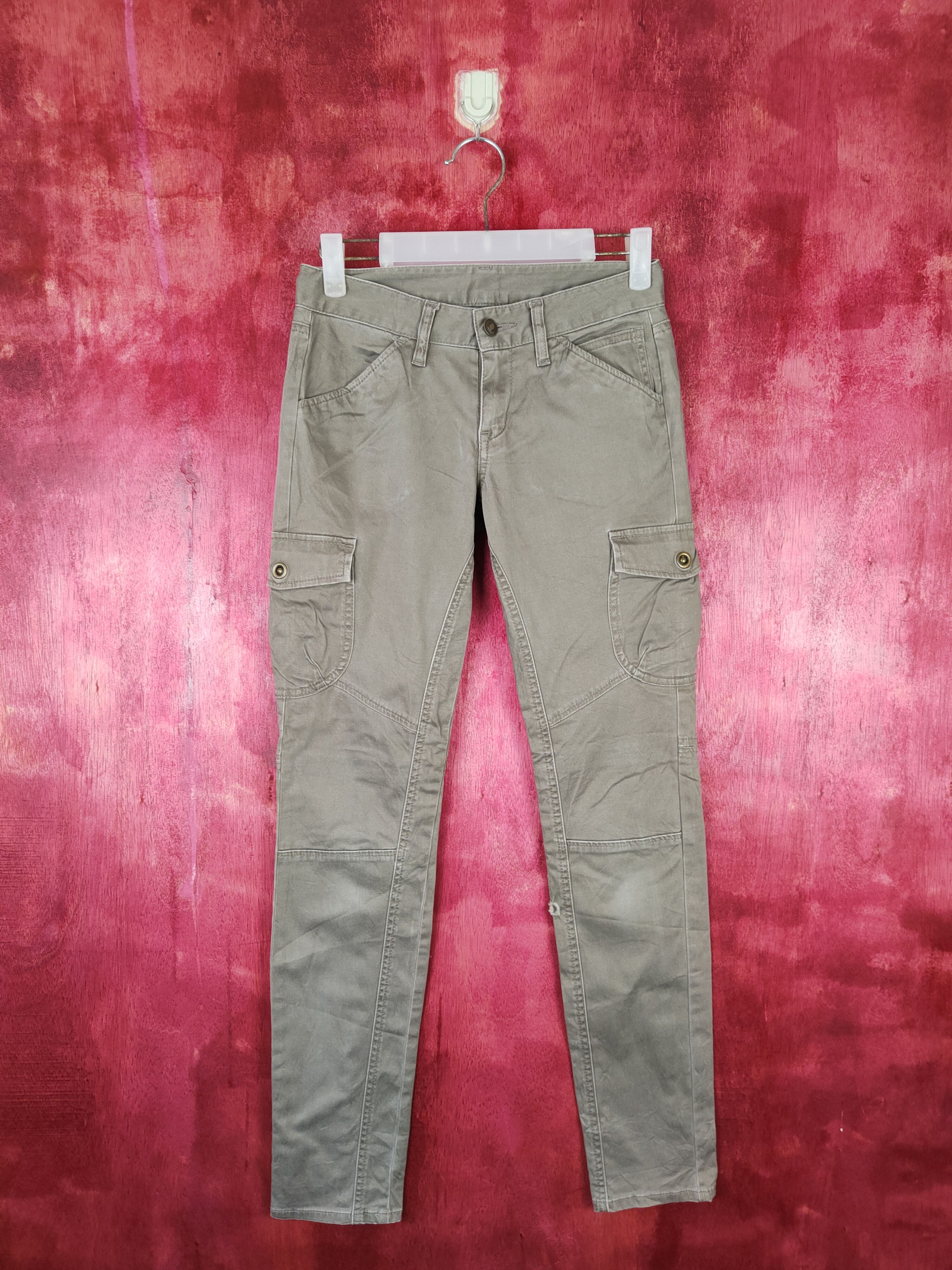 Japanese Brand × Vintage Japanese Brand Gray Multi Pocket Tactical Cargo Pants #S470 Size 27" / US 4 / IT 40 - 1 Thumbnail