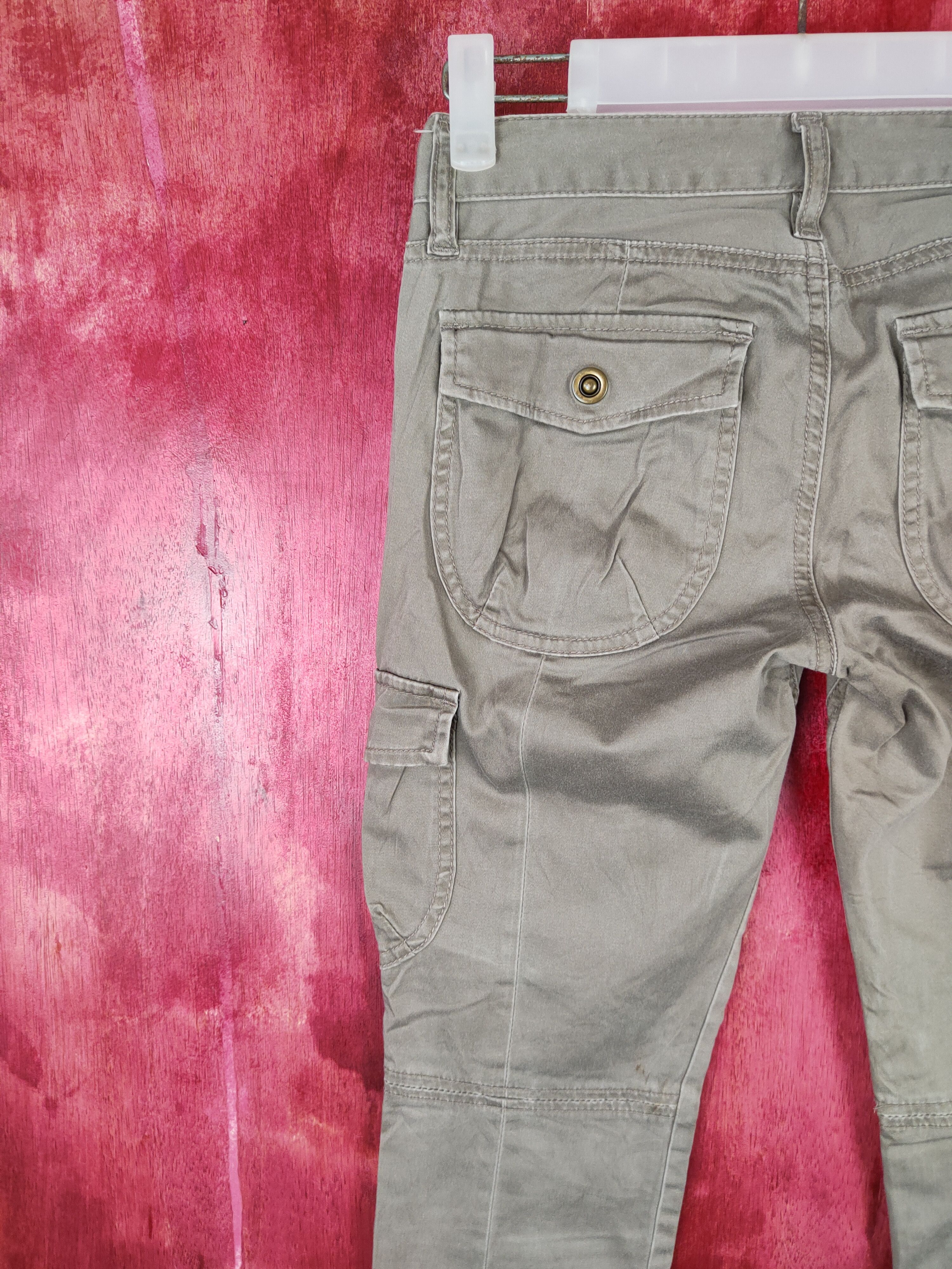 Japanese Brand × Vintage Japanese Brand Gray Multi Pocket Tactical Cargo Pants #S470 Size 27" / US 4 / IT 40 - 9 Thumbnail