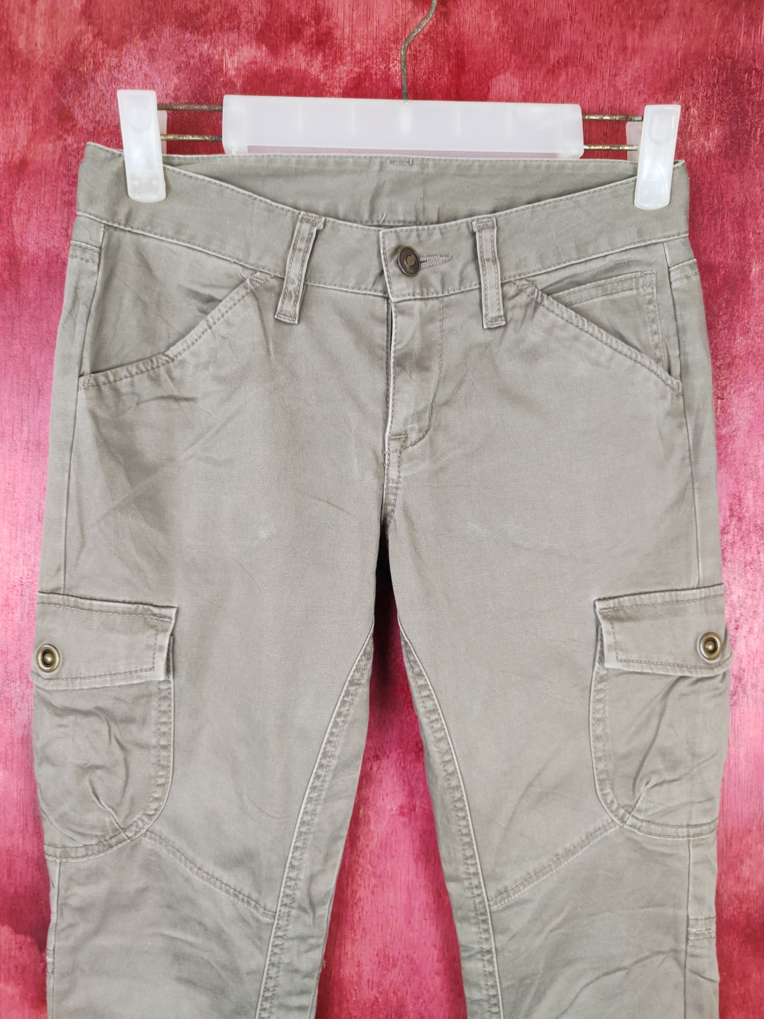 Japanese Brand × Vintage Japanese Brand Gray Multi Pocket Tactical Cargo Pants #S470 Size 27" / US 4 / IT 40 - 2 Thumbnail