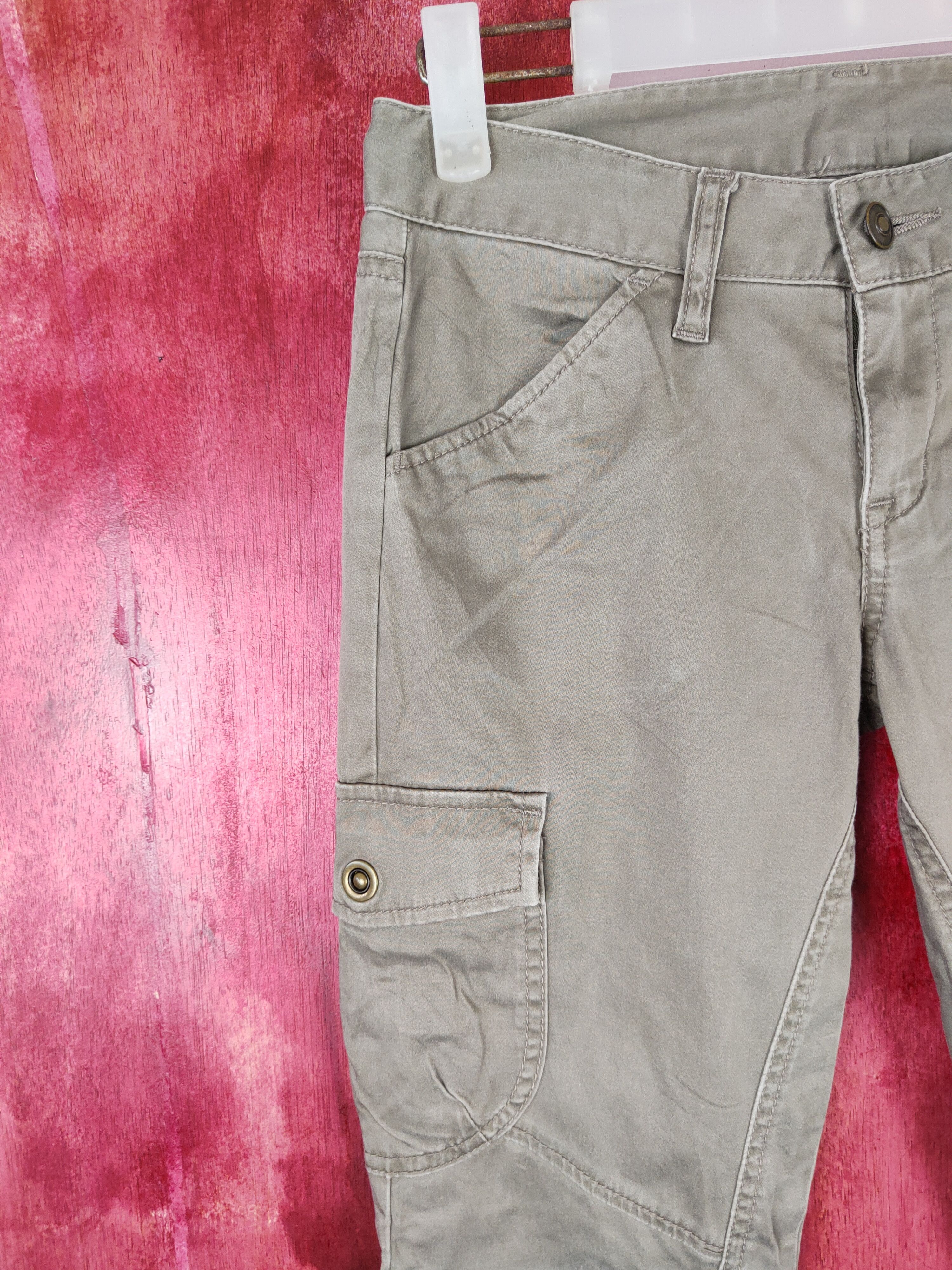 Japanese Brand × Vintage Japanese Brand Gray Multi Pocket Tactical Cargo Pants #S470 Size 27" / US 4 / IT 40 - 3 Thumbnail