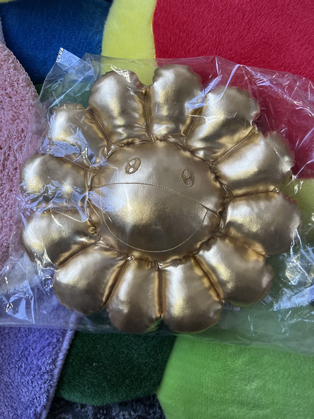Takashi Murakami Takashi murkami pillow gold metallic limited edition 30cm Size ONE SIZE - 1 Thumbnail