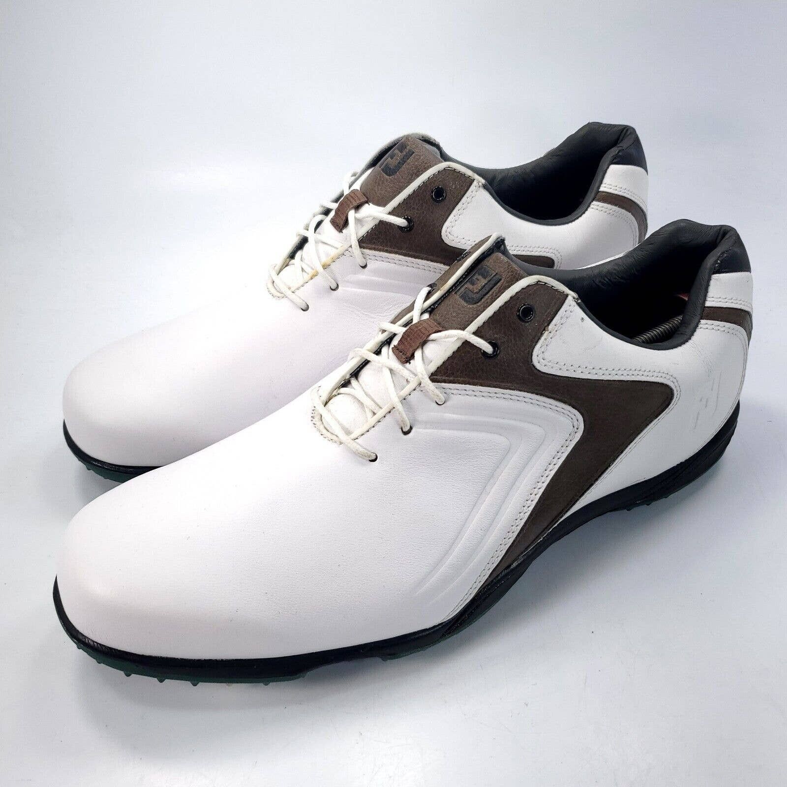 Footjoy Footjoy Hydrolite Golf Shoe Mens Size 13 50024 White Brown ...