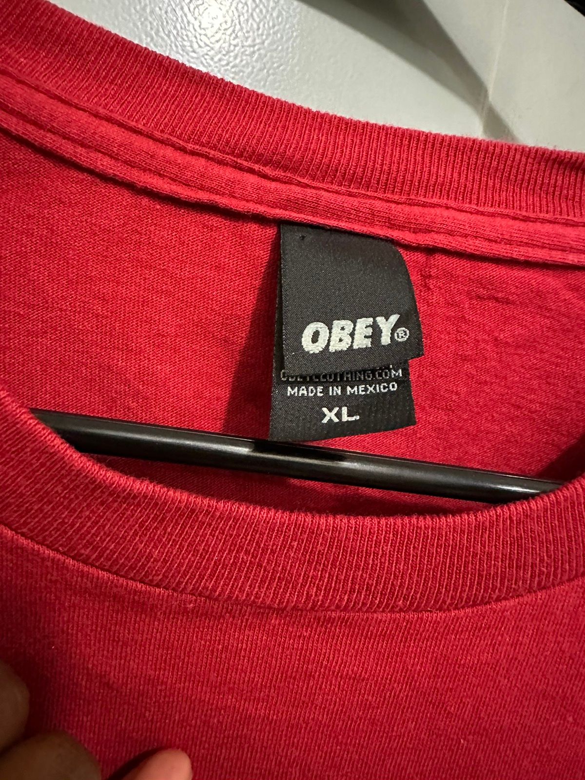 Obey Obey face logo T shirt Size US XL / EU 56 / 4 - 2 Preview