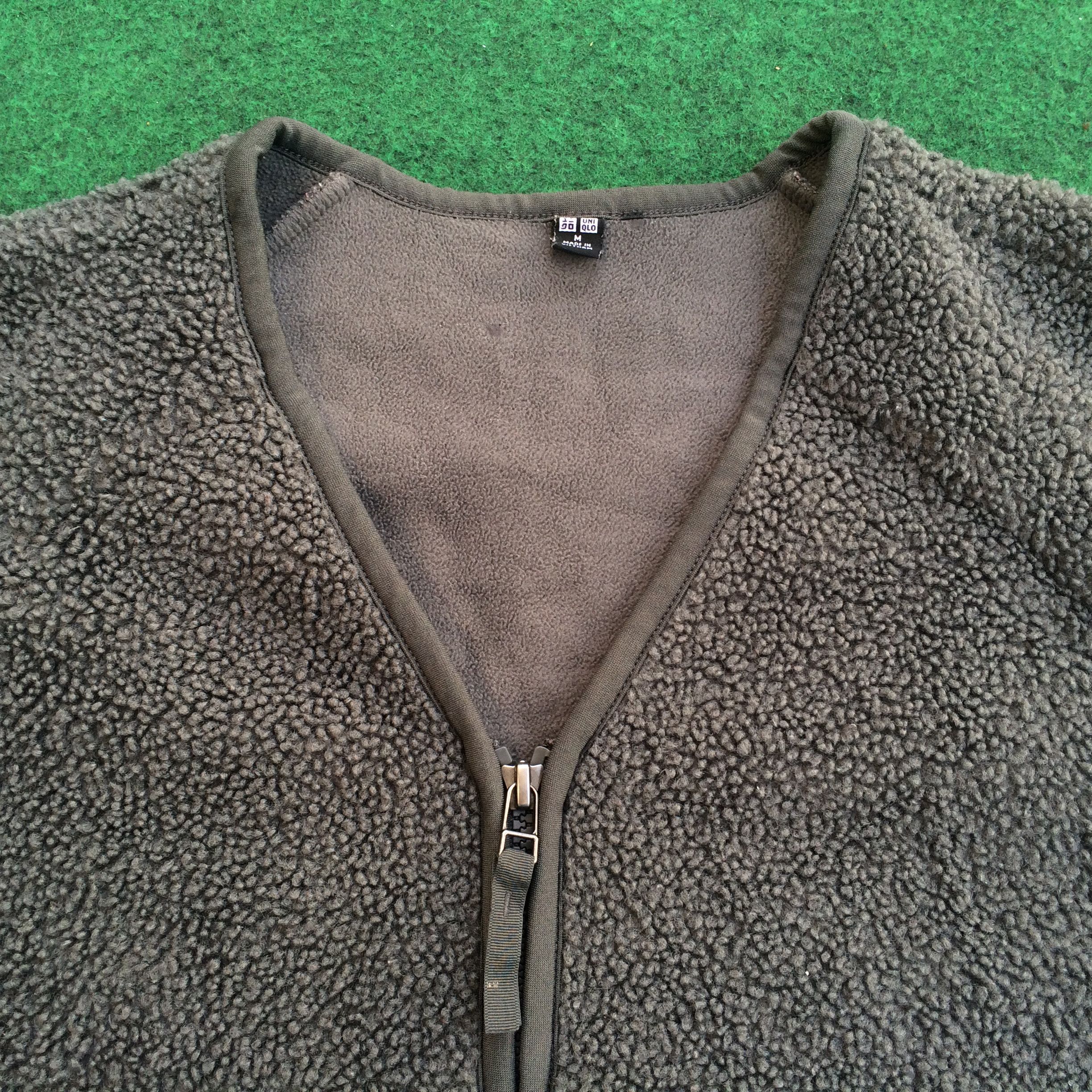 Japanese Brand Vtg uniqlo fleece collarless Size US M / EU 48-50 / 2 - 2 Thumbnail