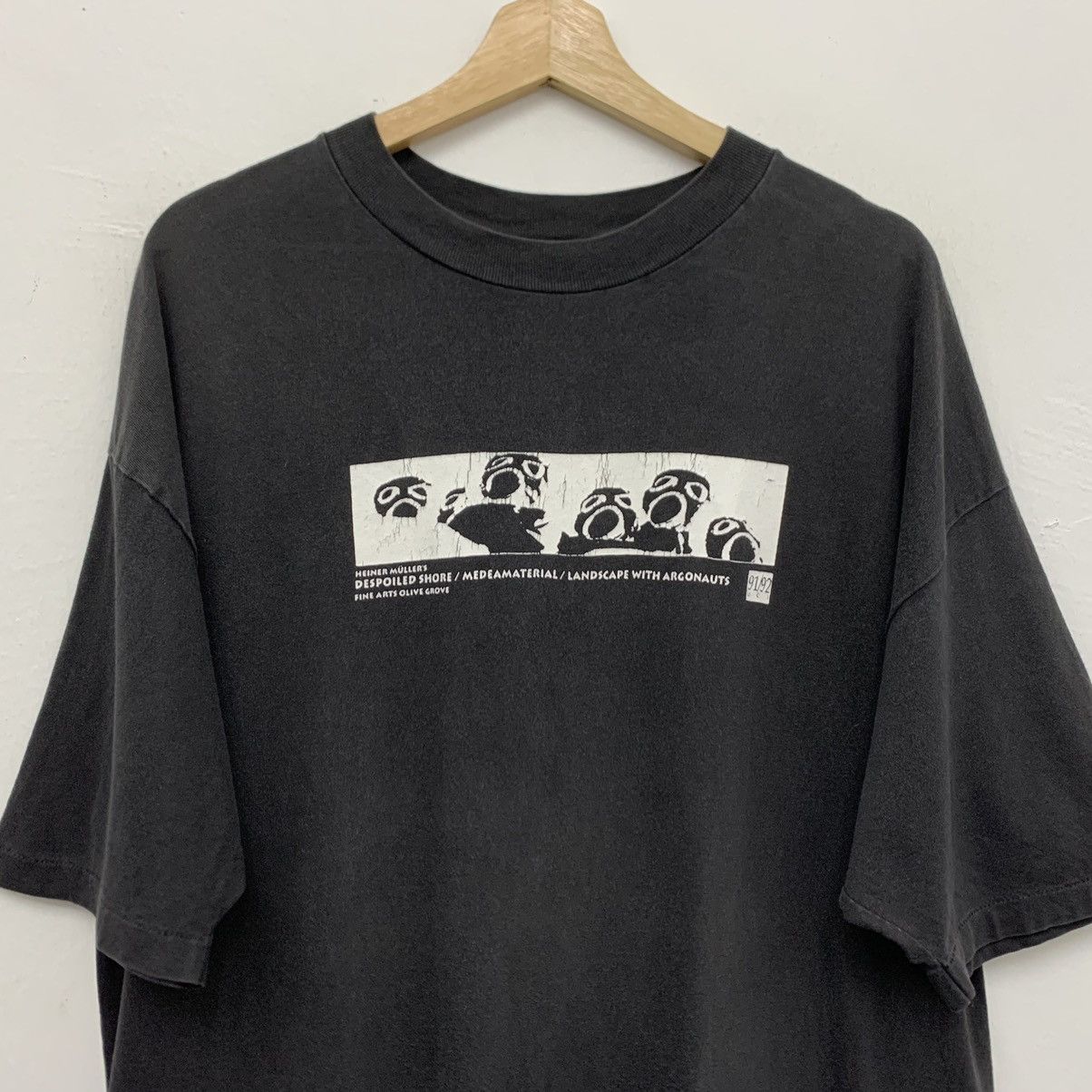 Vintage Vintage 90s Heiner Muller Novelty T-Shirt Size US XL / EU 56 / 4 - 3 Thumbnail