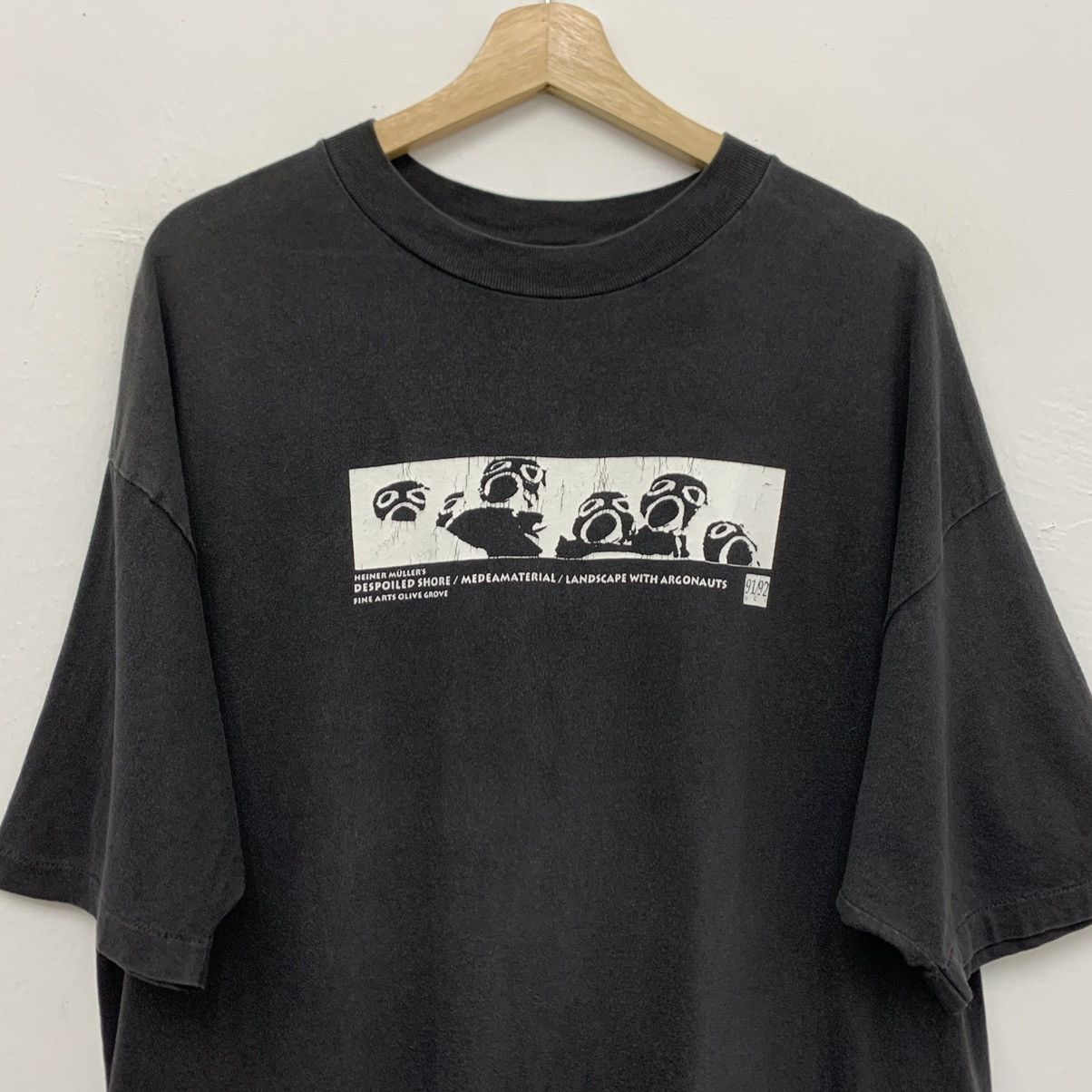 Vintage Vintage 90s Heiner Muller Novelty T-Shirt Size US XL / EU 56 / 4 - 2 Thumbnail