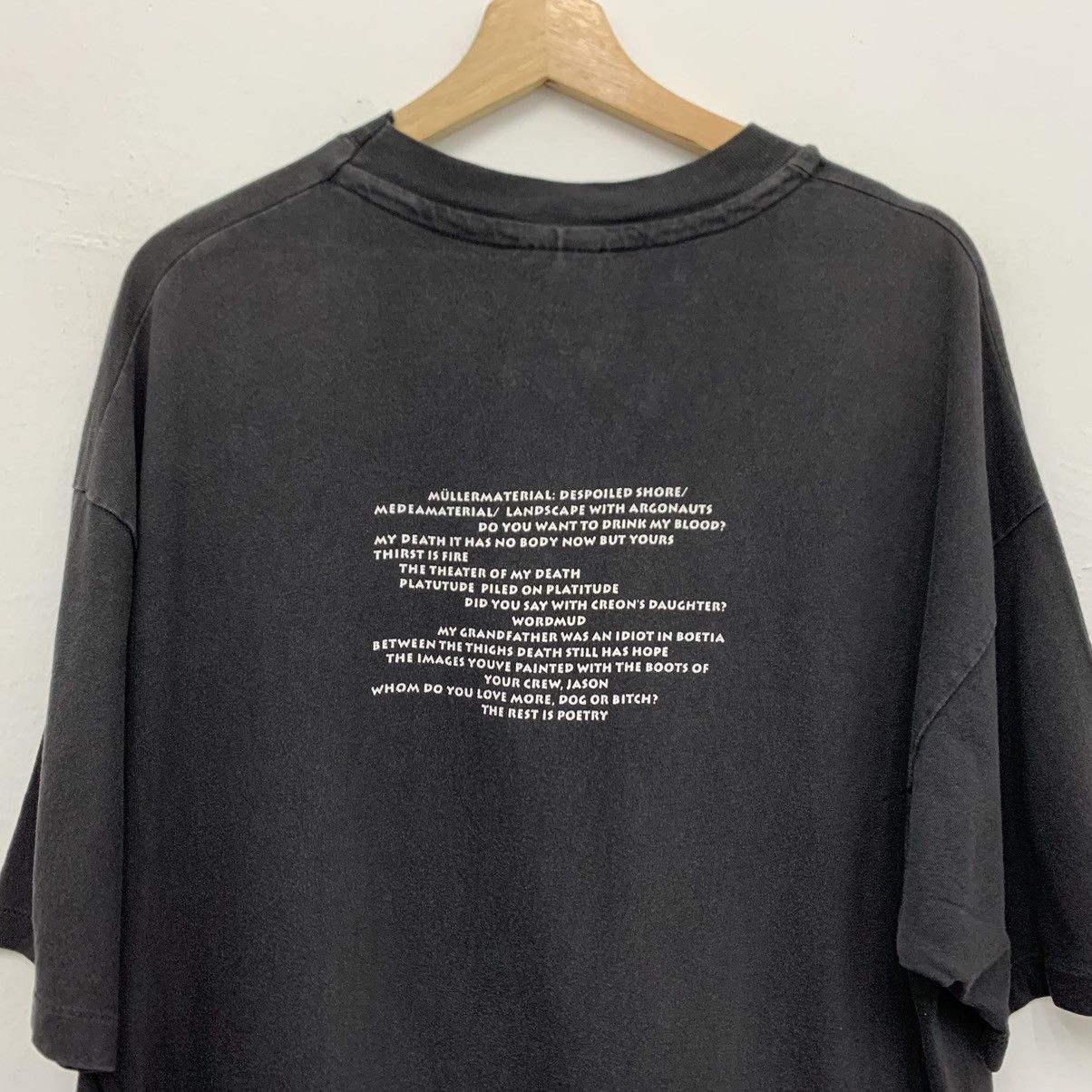 Vintage Vintage 90s Heiner Muller Novelty T-Shirt Size US XL / EU 56 / 4 - 4 Thumbnail