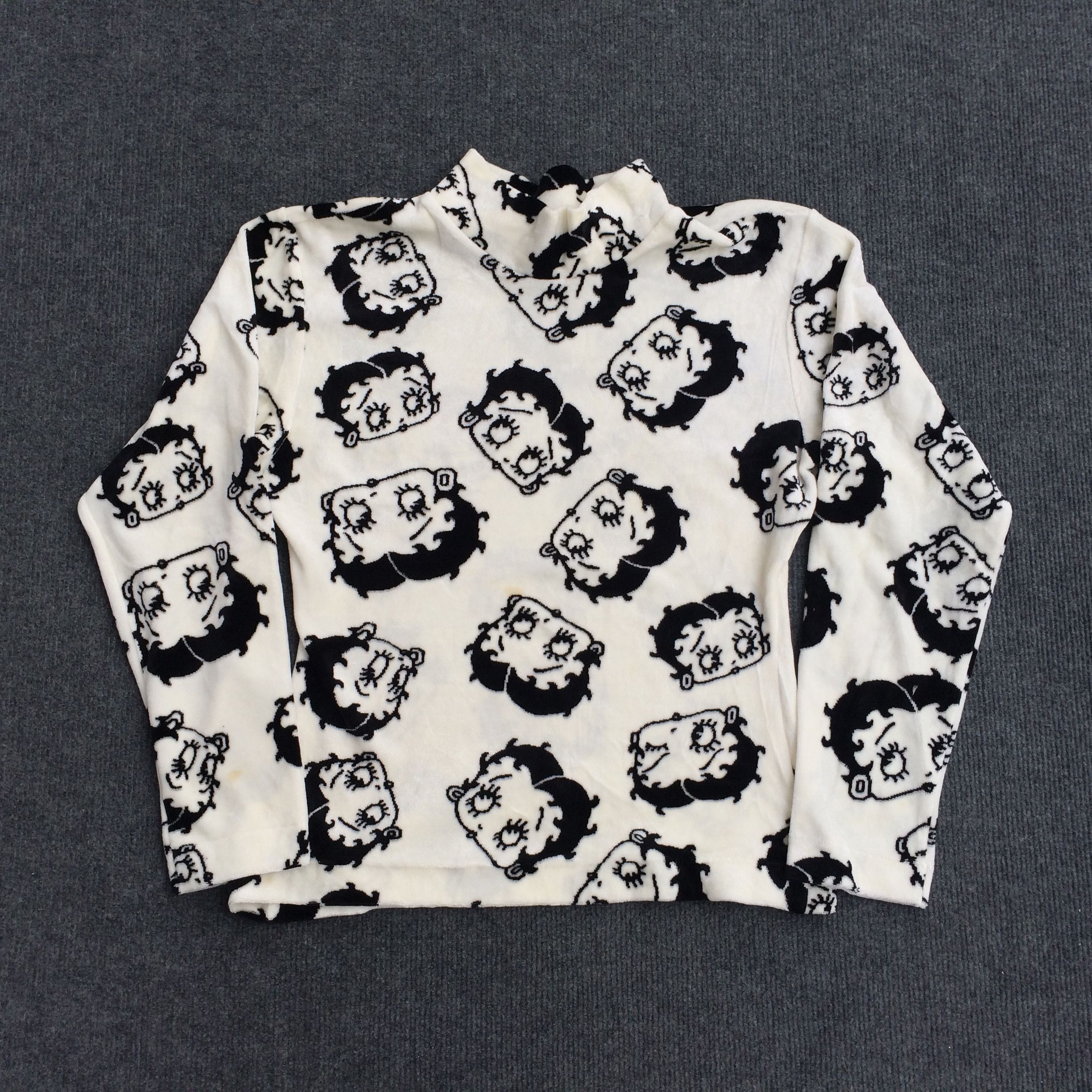 Cartoon Network × Vintage Vtg Betty Boop Women 90s Hip Hop Overprint Sweatshirt Size M / US 6-8 / IT 42-44 - 1 Thumbnail